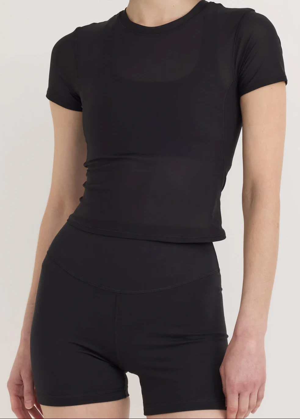 Active Mesh Tee - Black - Image 3