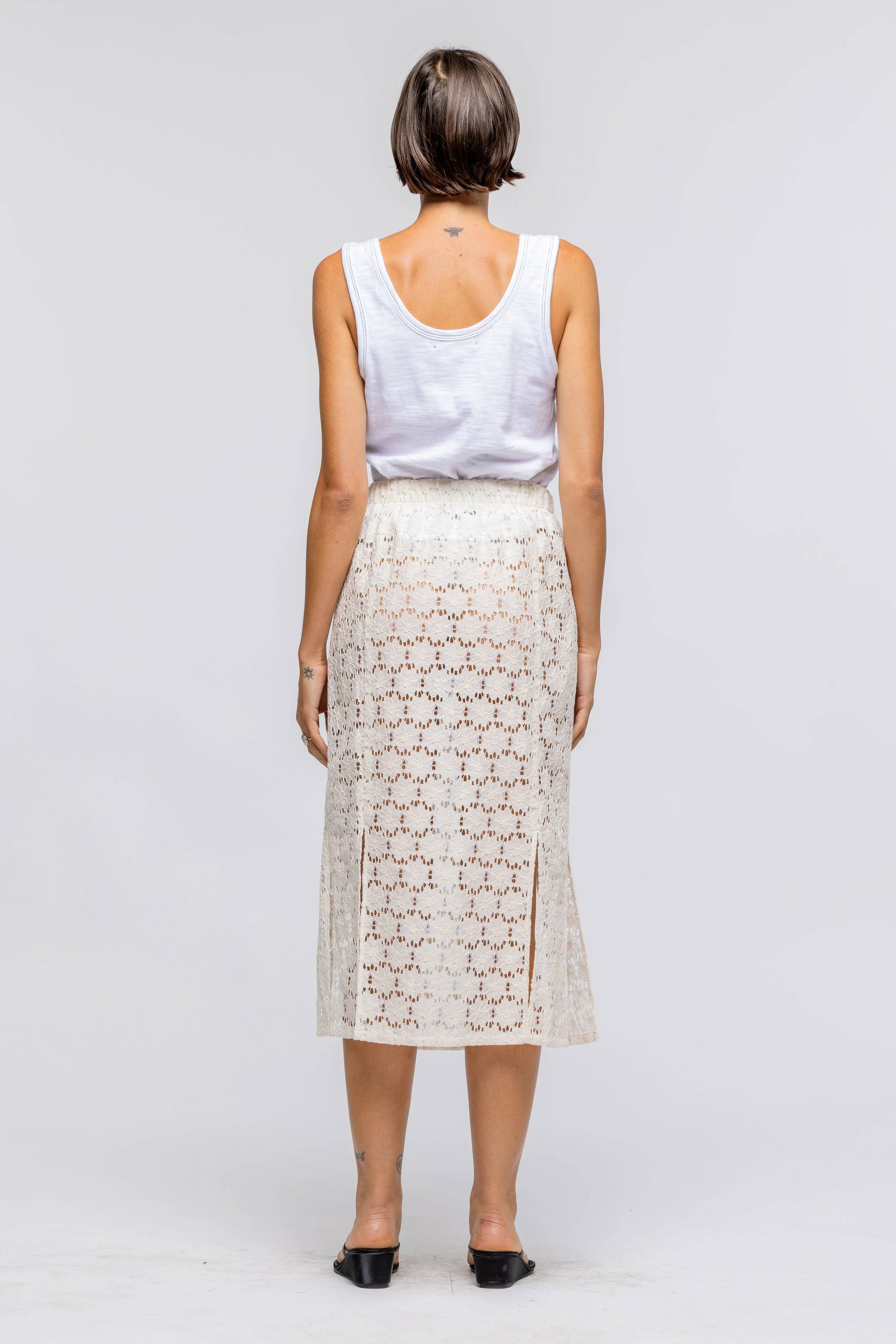 Adelaine Skirt - Ivory - Image 6