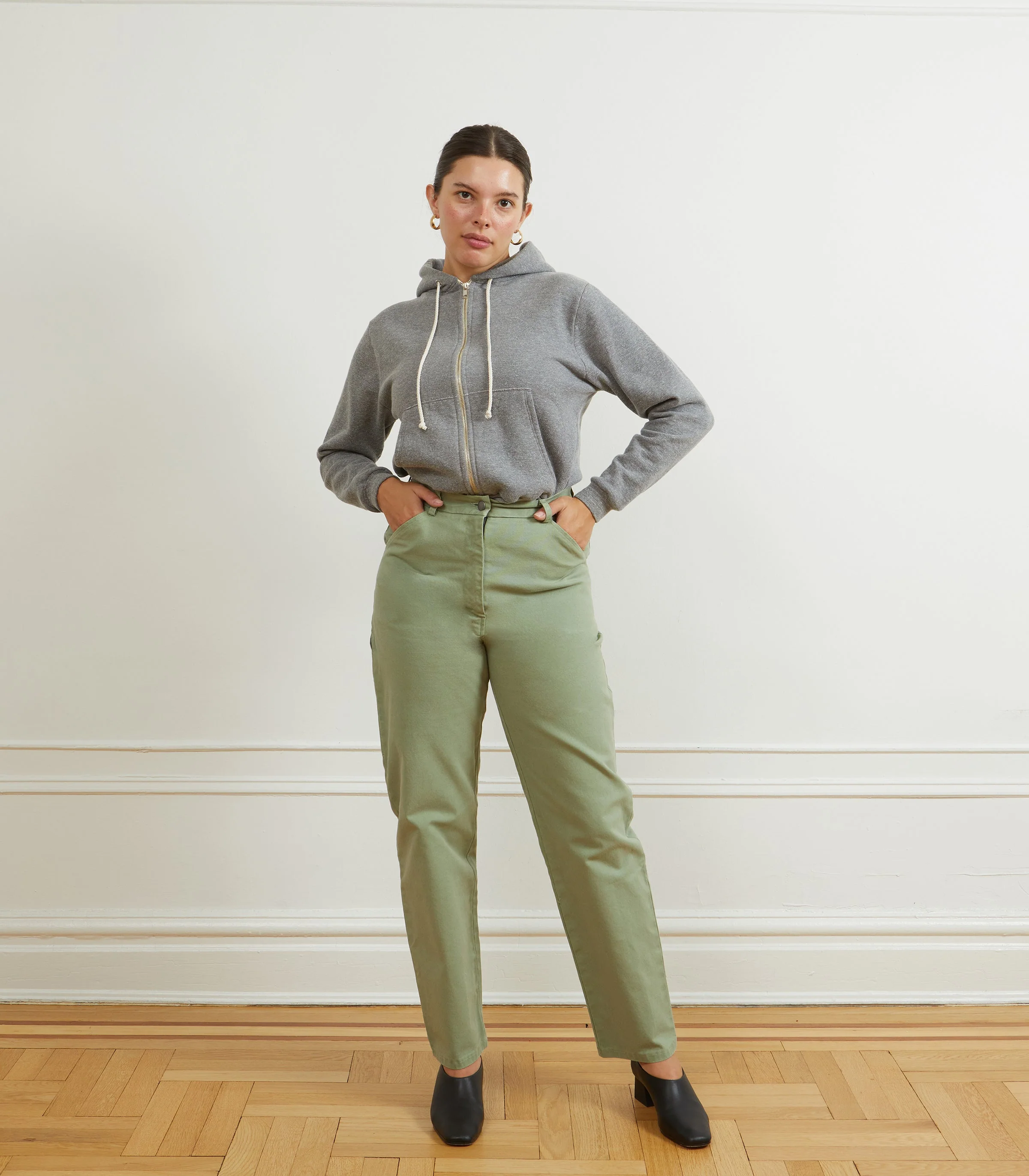 Agnes High Rise Painter Pants - Cardamom