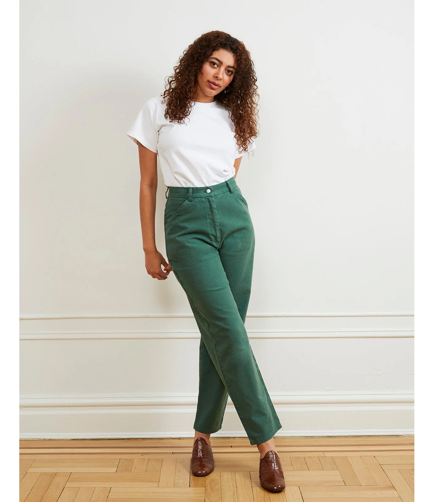 Agnes High Rise Painter Pants - Hunter - Image 4