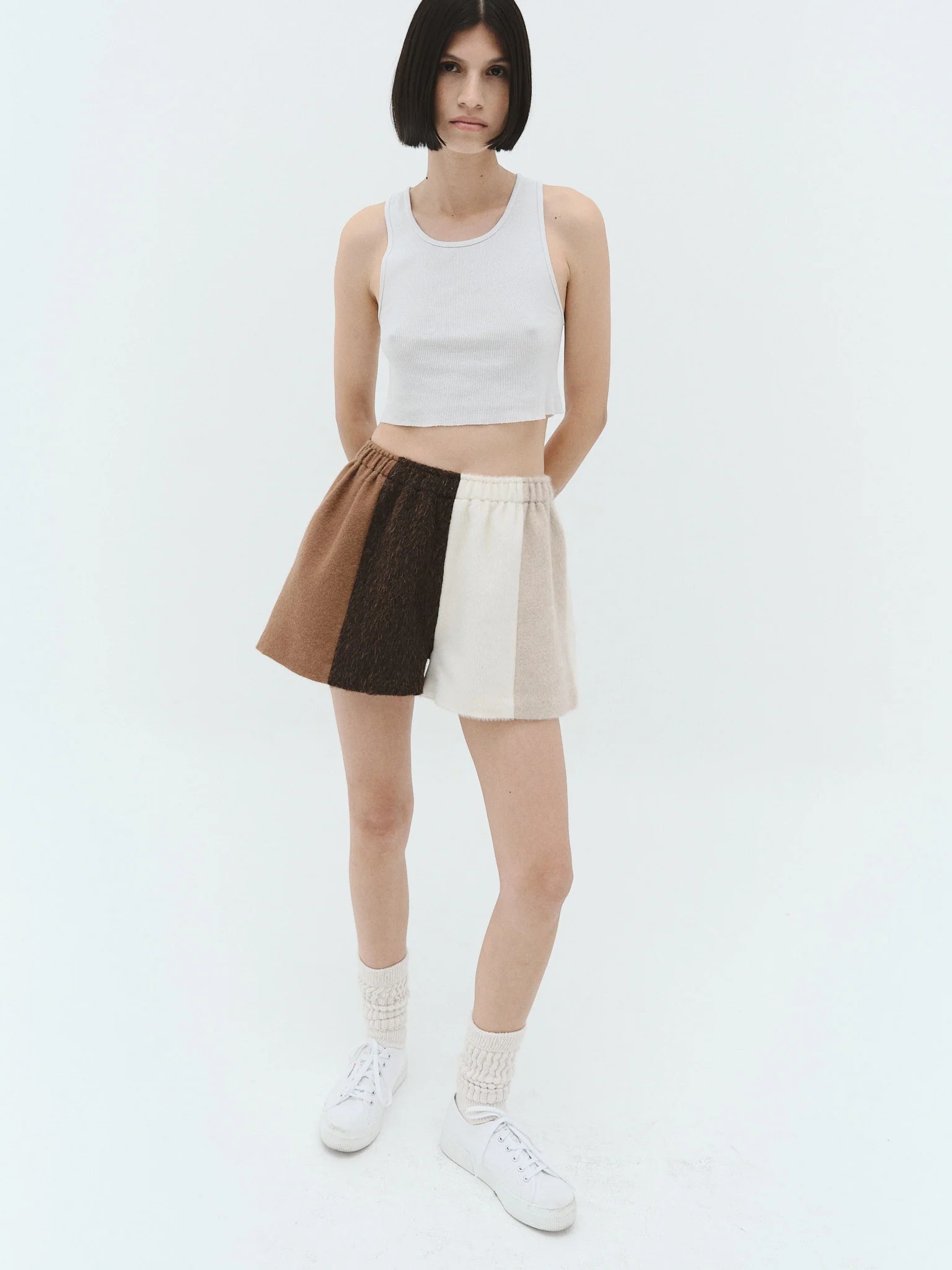 Alana Boxer Shorts - Brown Patchwork - Image 4
