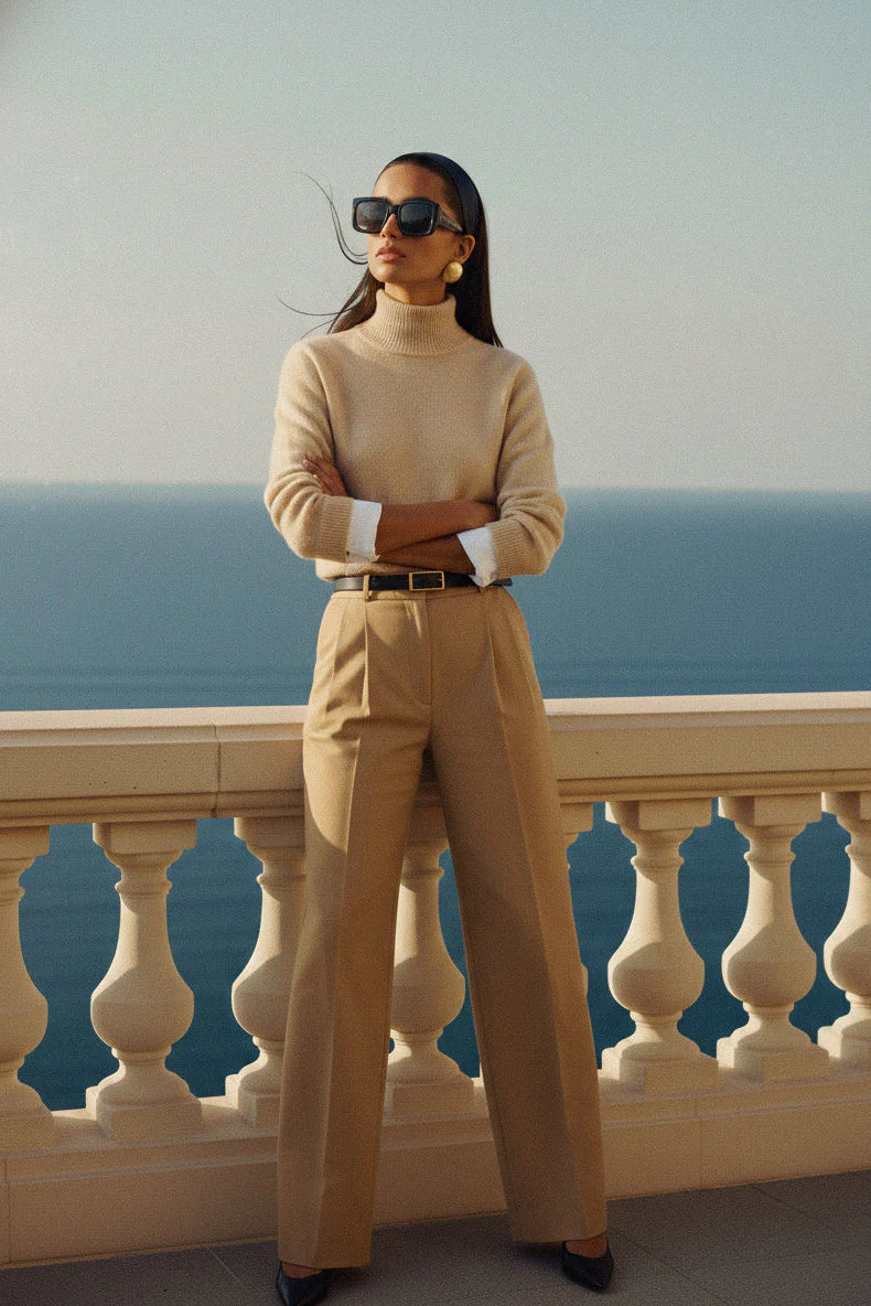 Alexandra Pants Wool Tan - Image 2