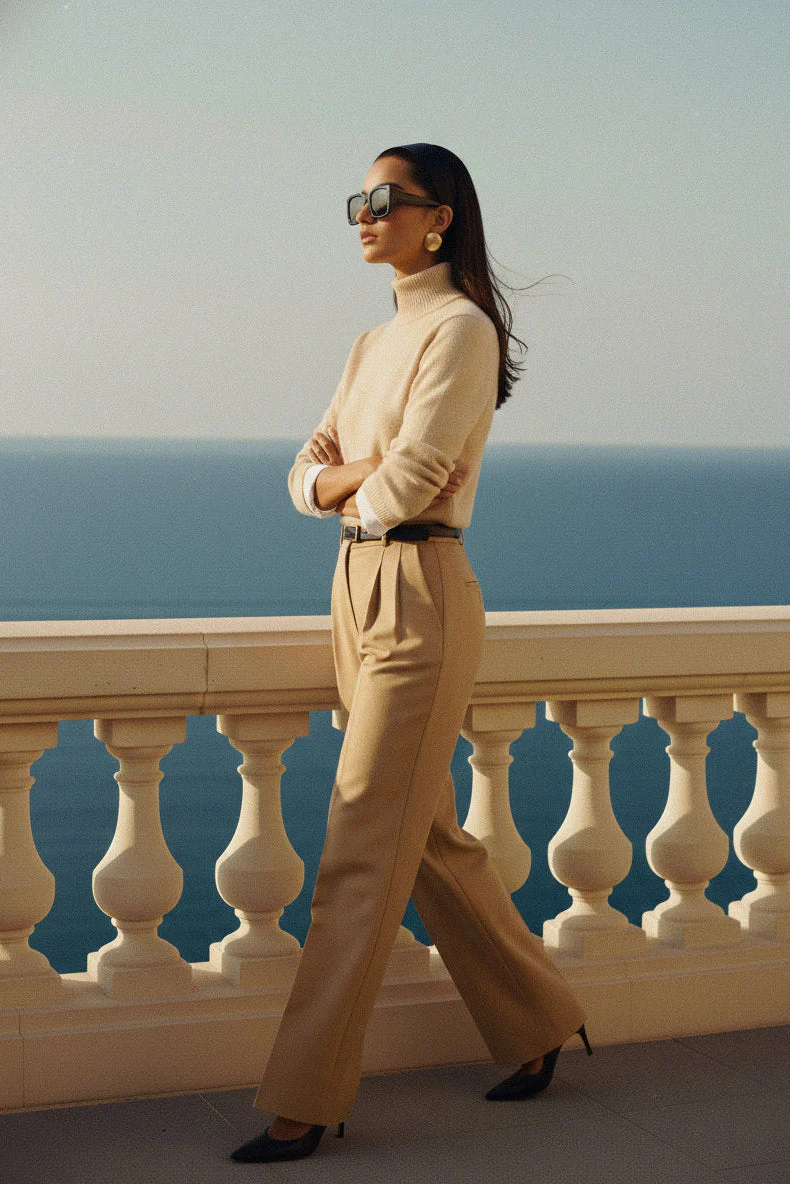 Alexandra Pants Wool Tan - Image 4