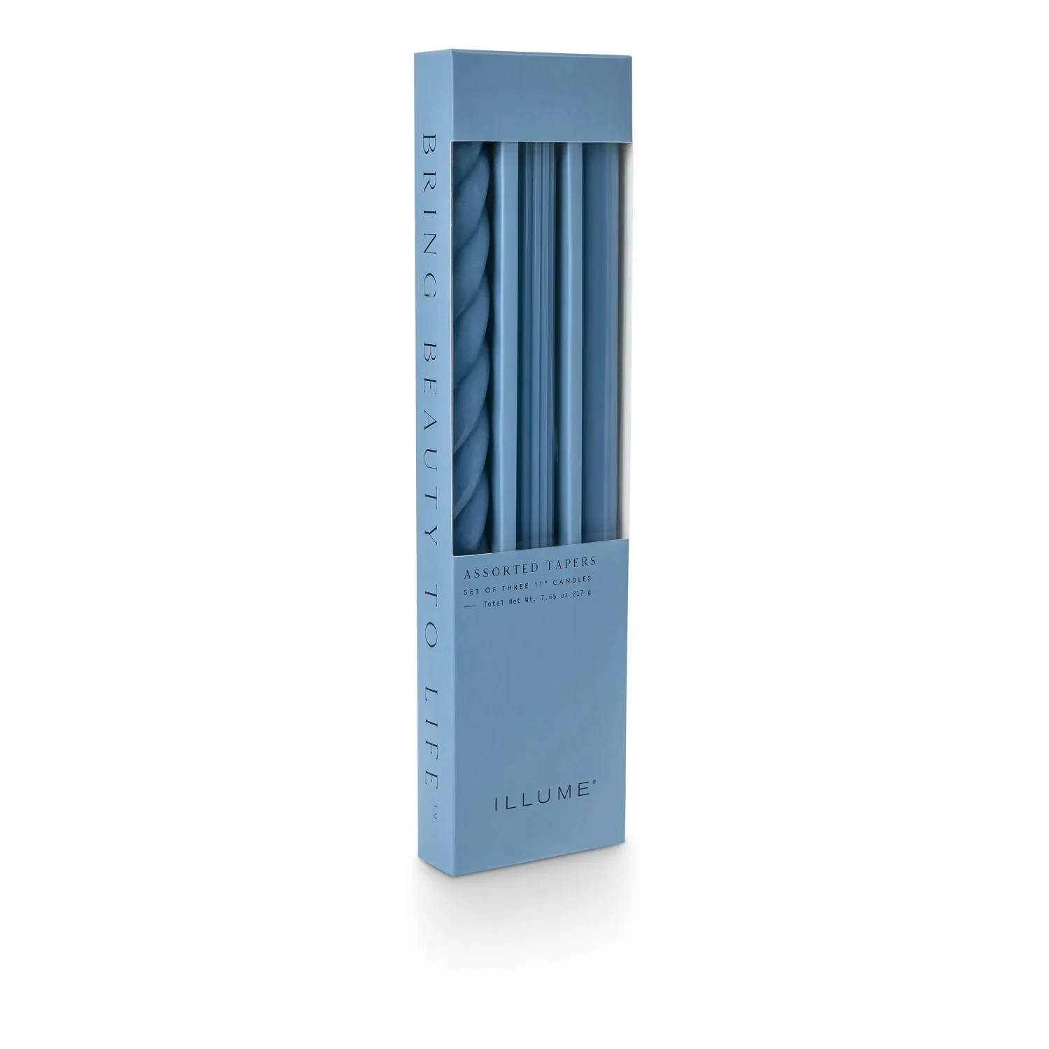 Assorted Candle Tapers 3-Pack - French Blue