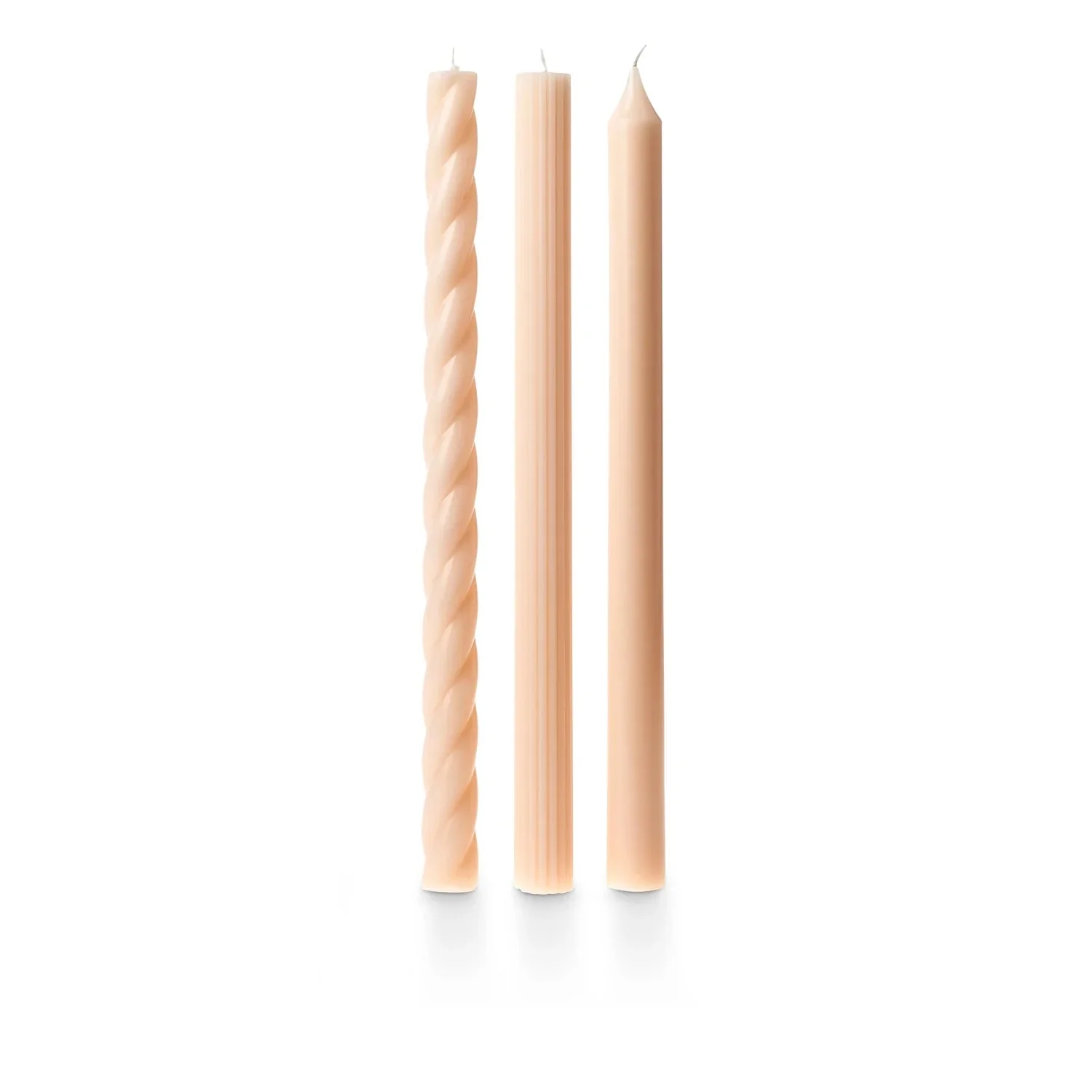 Assorted Candle Tapers 3-Pack - Petal - Image 2