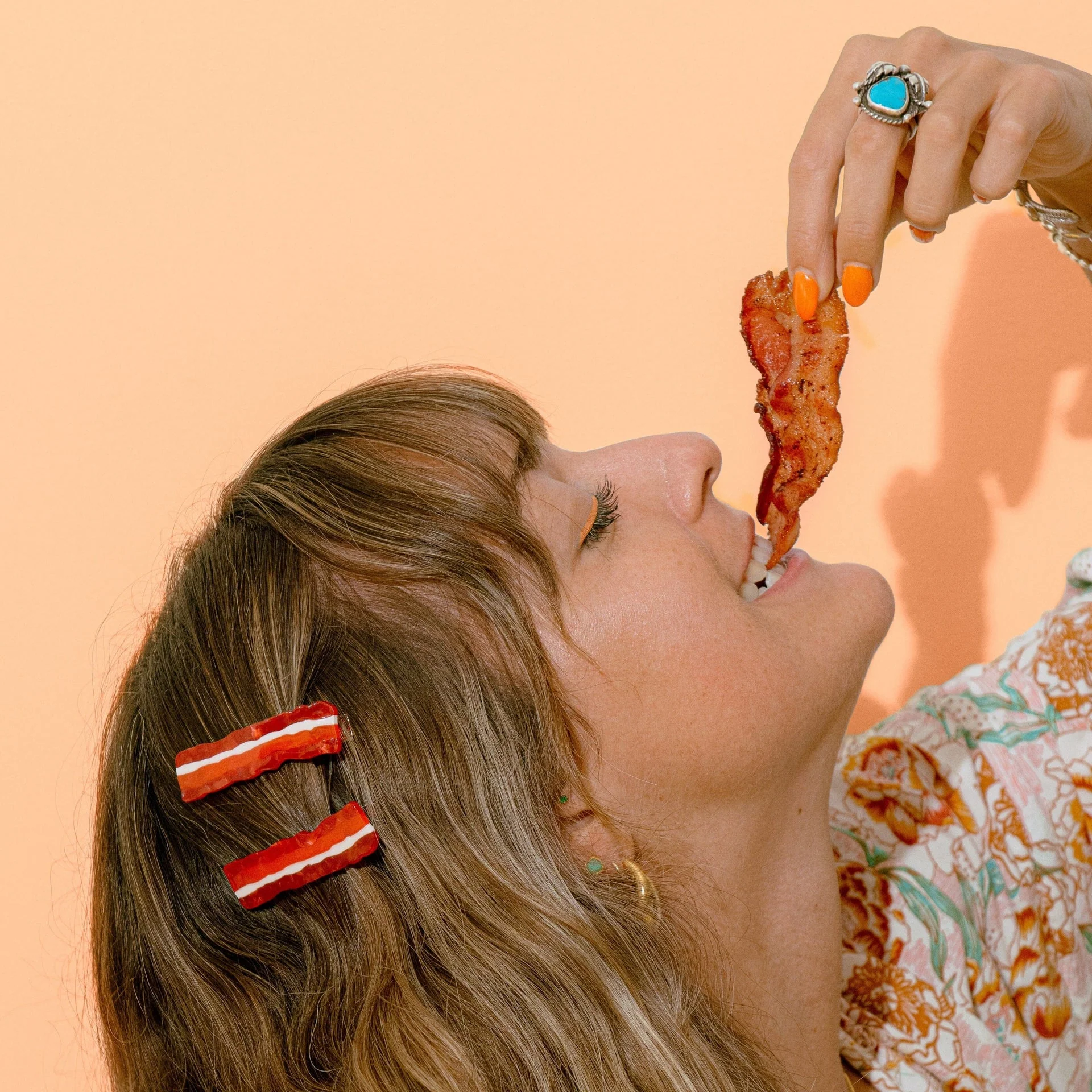 Bacon Alligator Hair Clip Set - Image 4