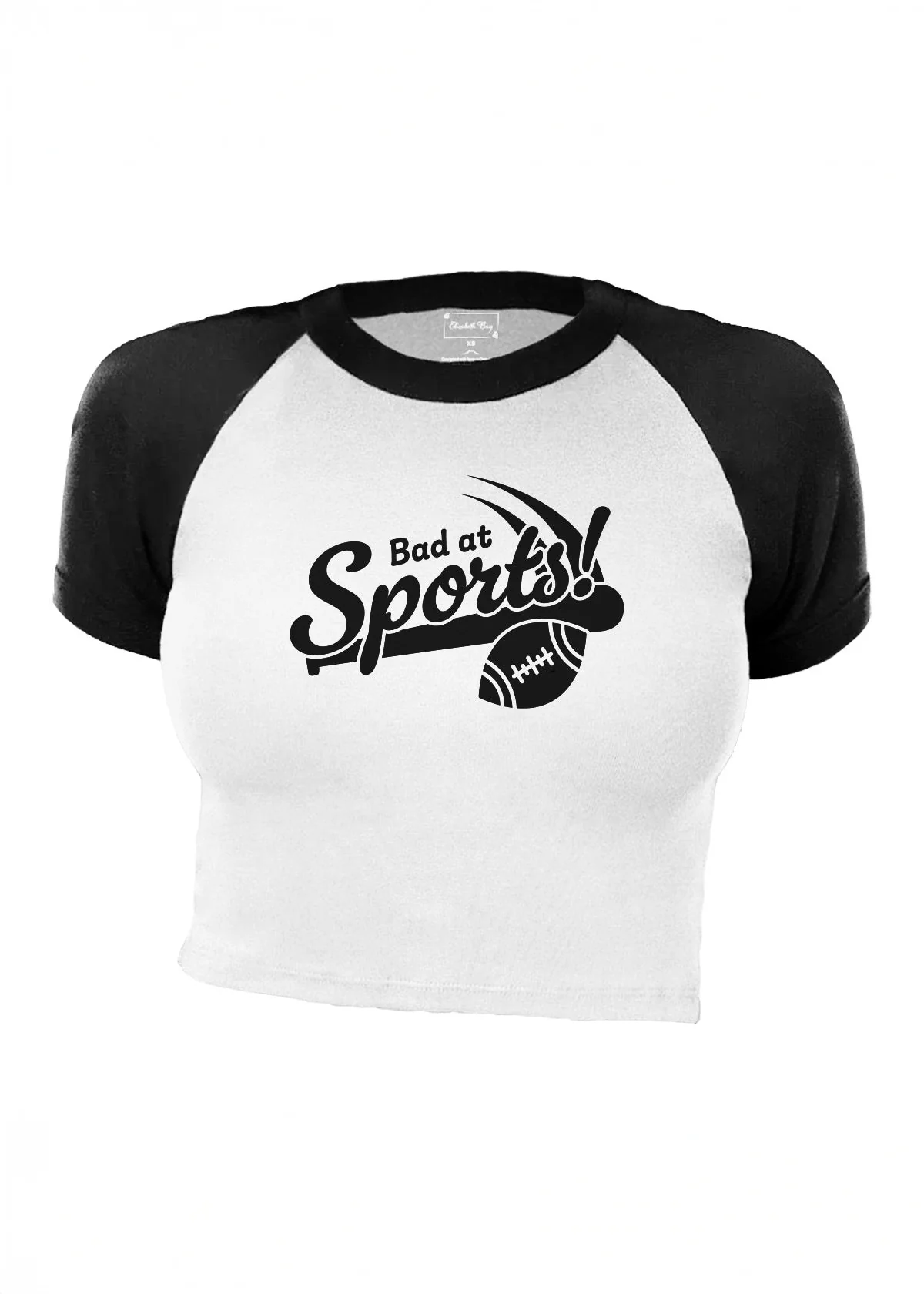 Bad at Sports | Rag Tee - Black & White