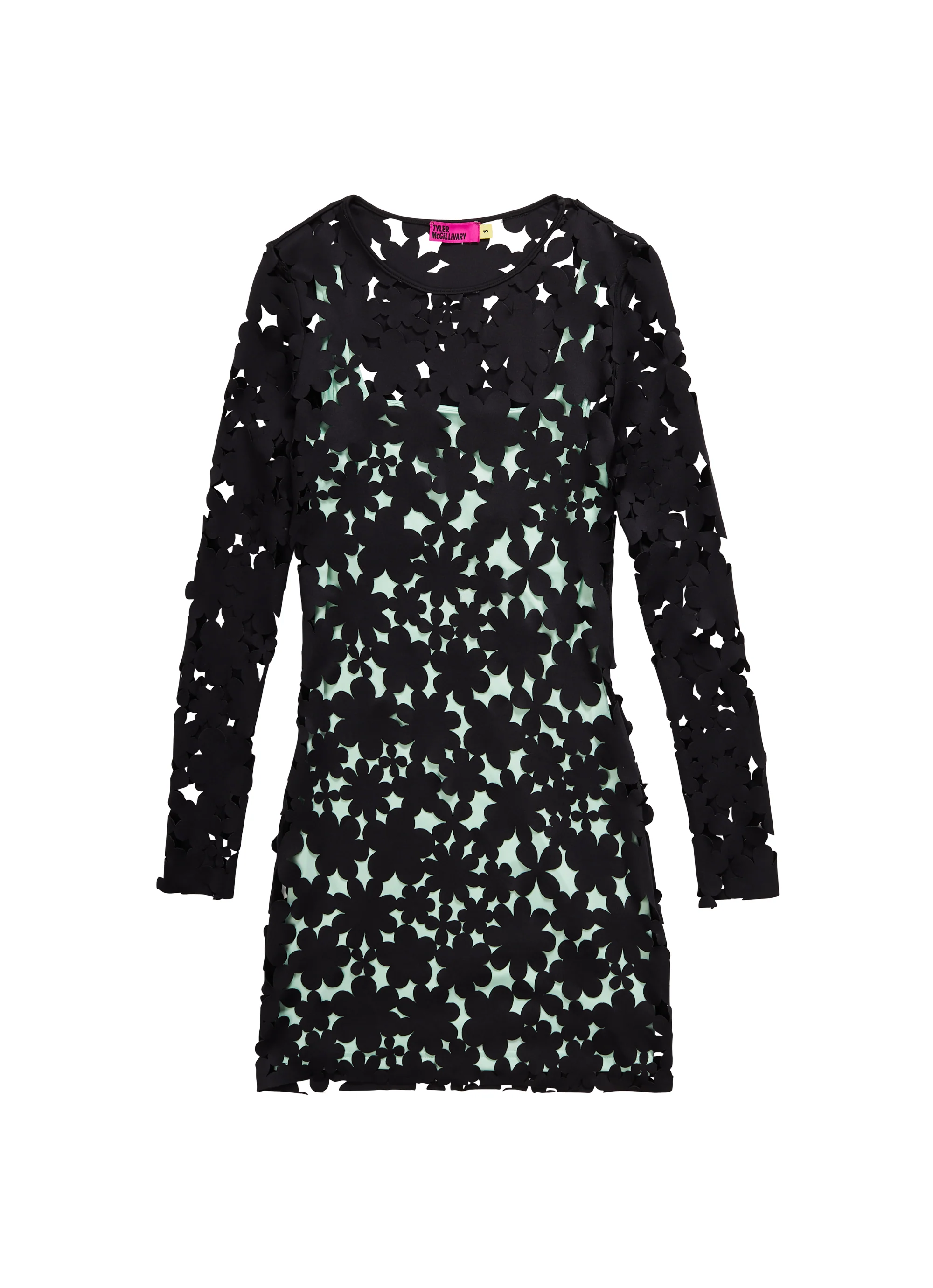 Barry Dress - Black Cartoon Cutout