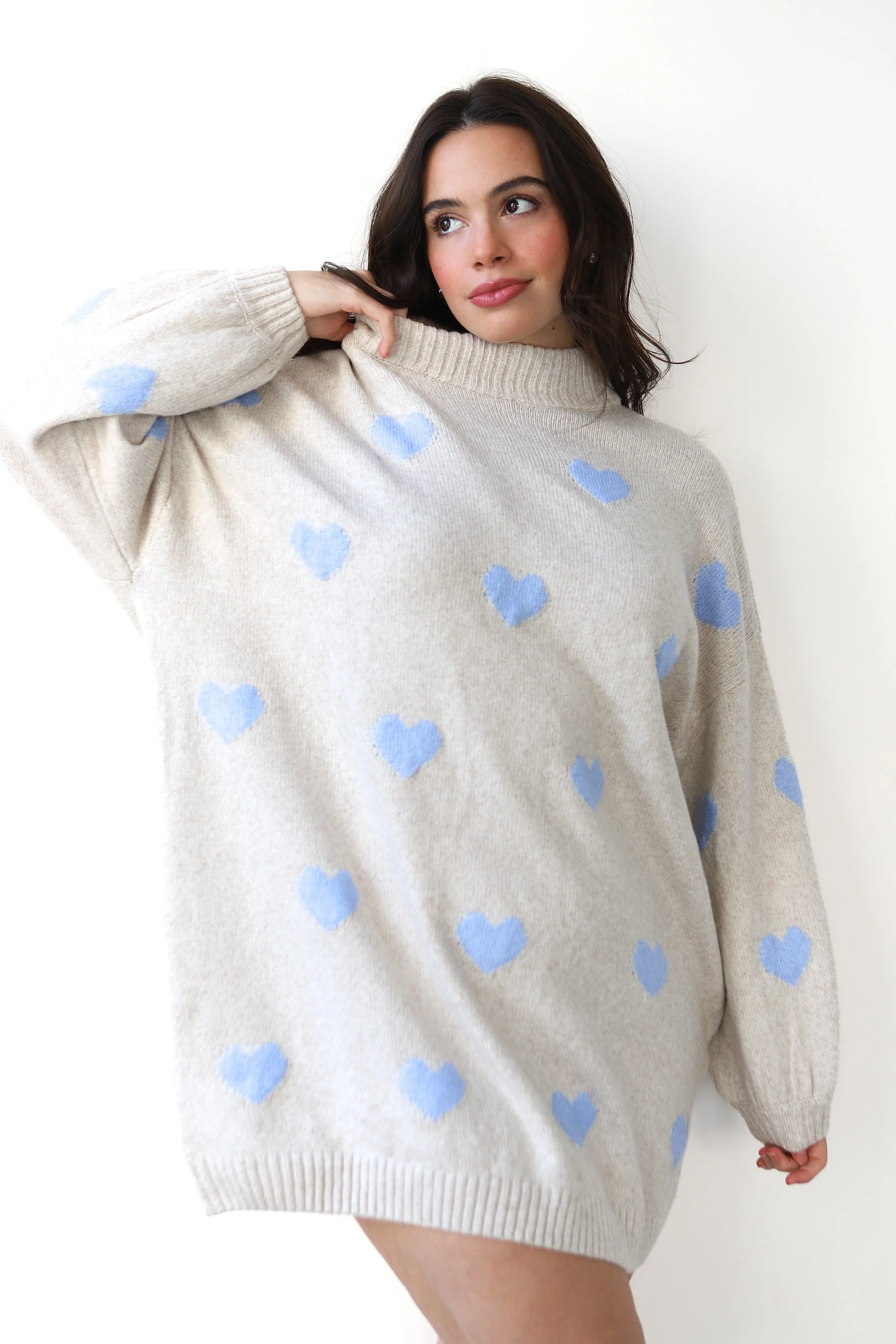 Bellamy Mini Dress - Sky Hearts - Image 2