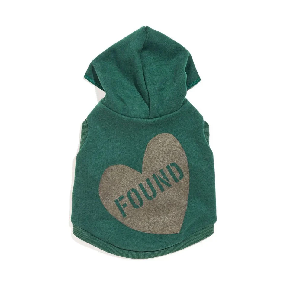 Big Full Heart Animal Hoodie - Hunter Green/Pine