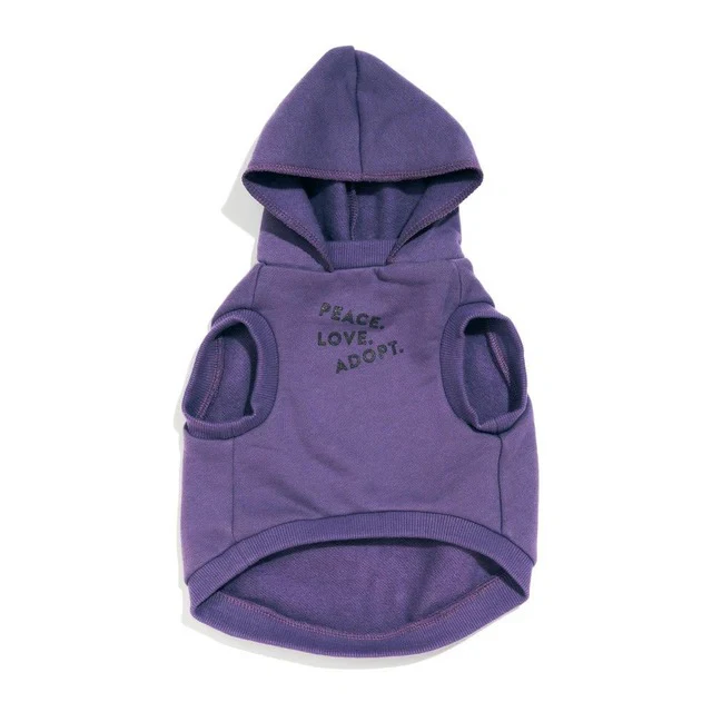 Big Full Heart Animal Hoodie - Purple & Plum - Image 2