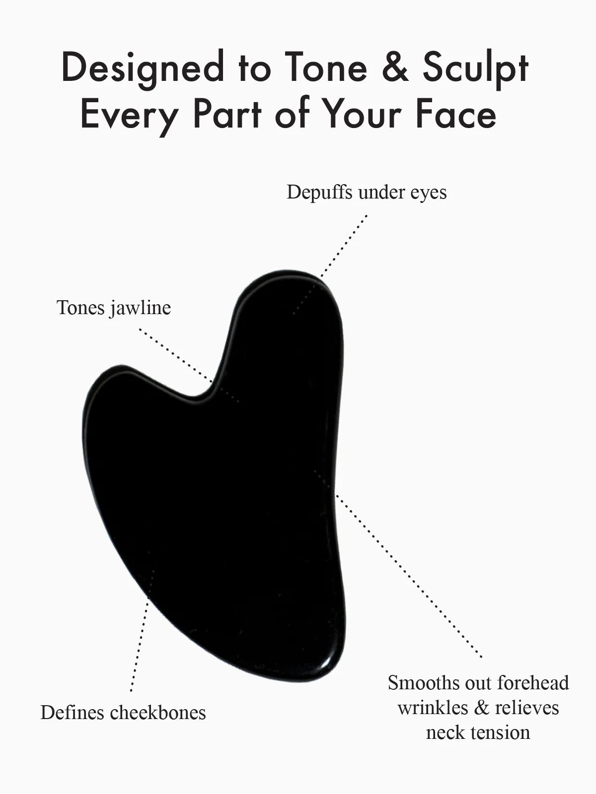Black Obsidian Gua Sha - Image 3