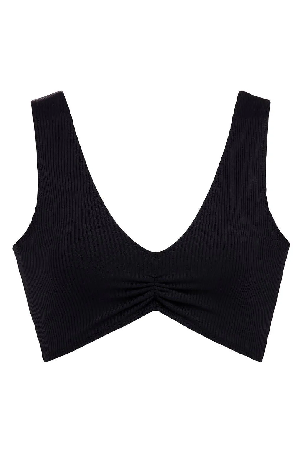 Black Rib Kim Variation Bikini Top - Image 2