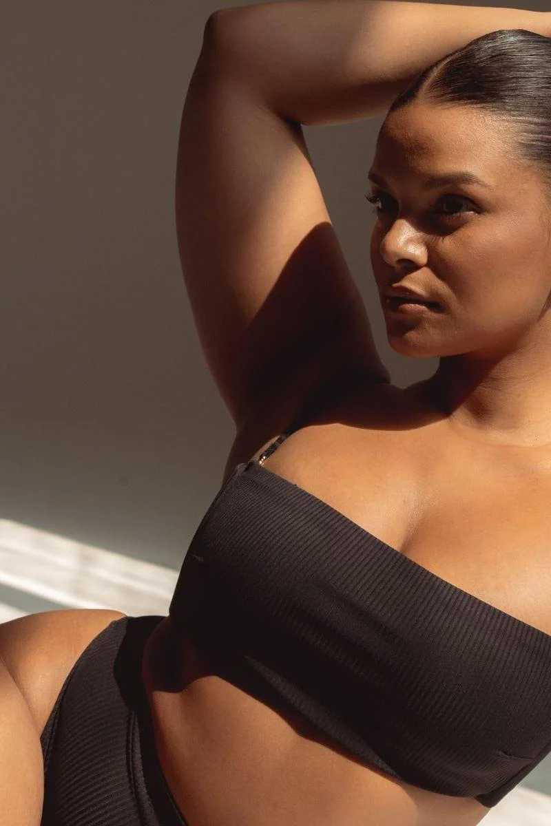 Black Rib Summer Bikini Top - Image 3