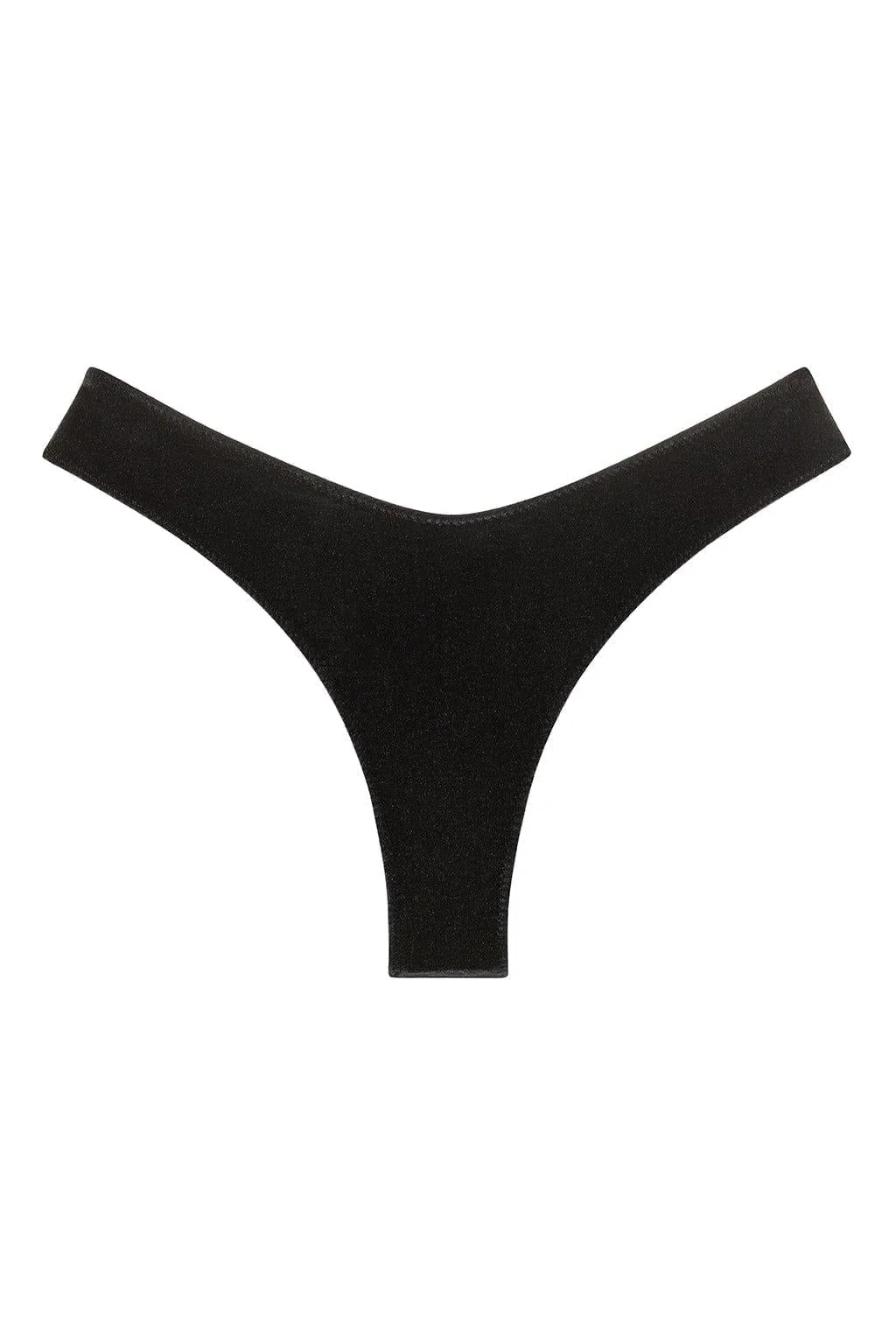 Black Velvet Lulu Bikini Bottom - Image 2