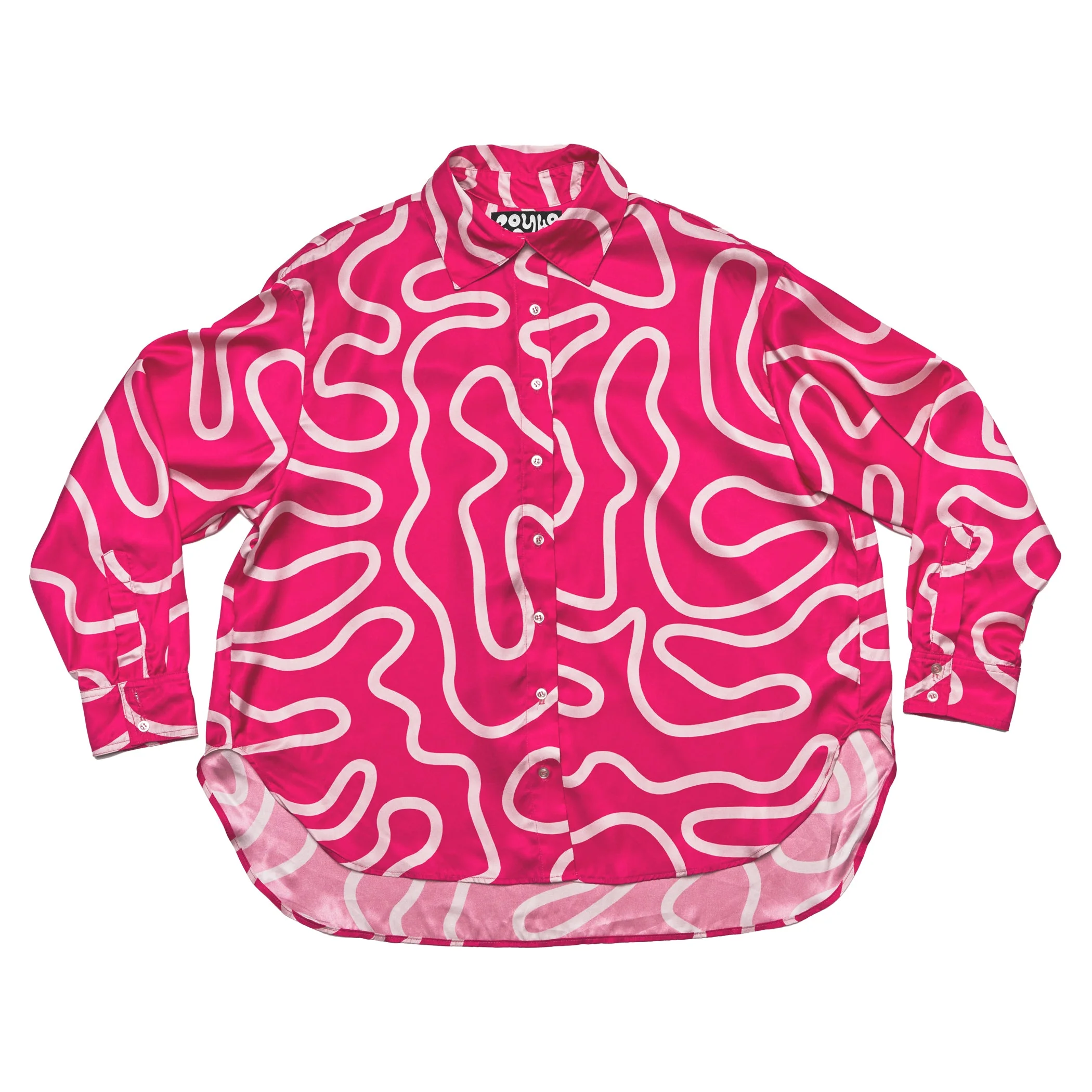 Blake Blouse - Hot Pink Squiggle - Image 5