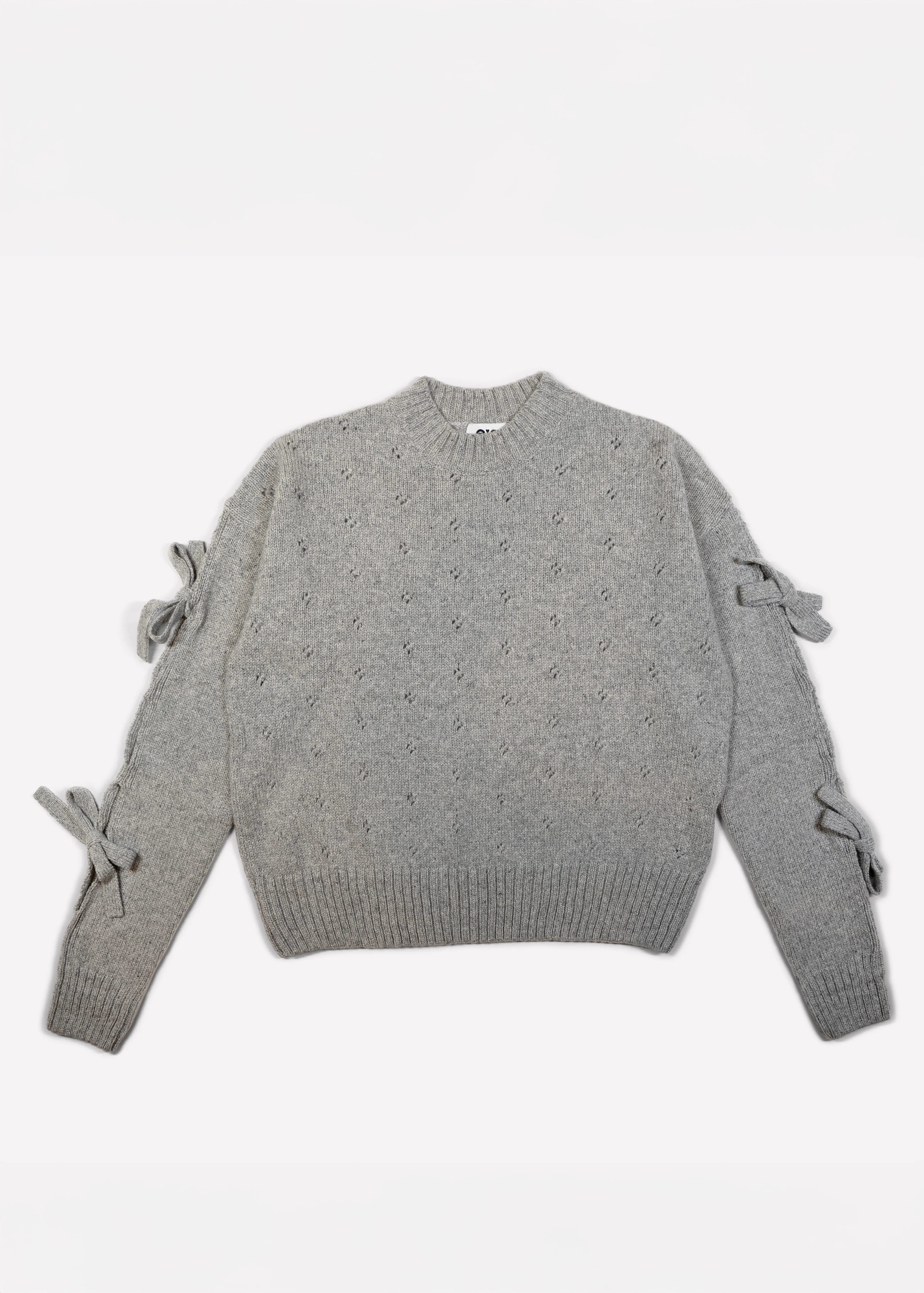Bow Sweater - Grey