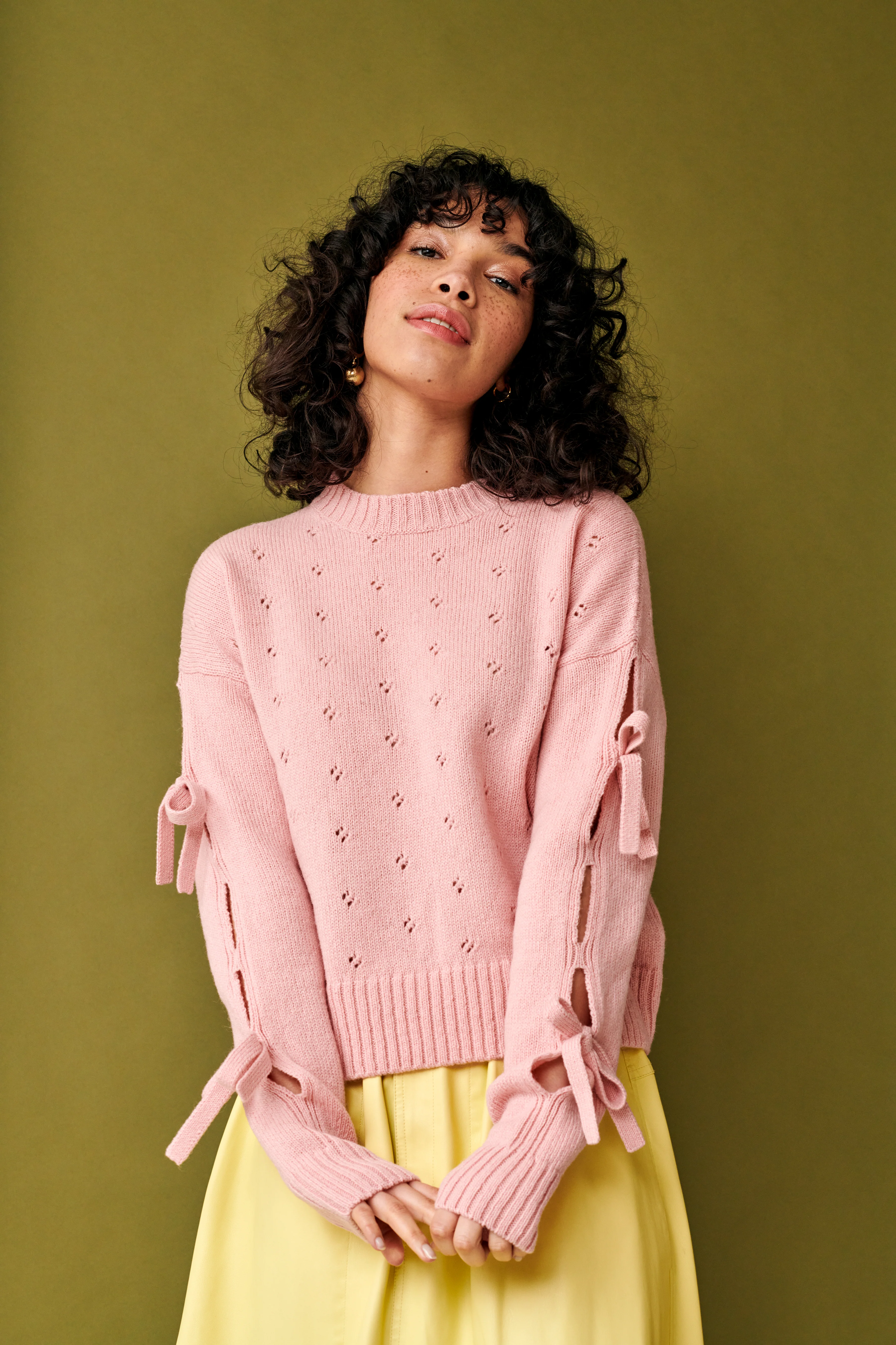 Bow Sweater - Pink - Image 3