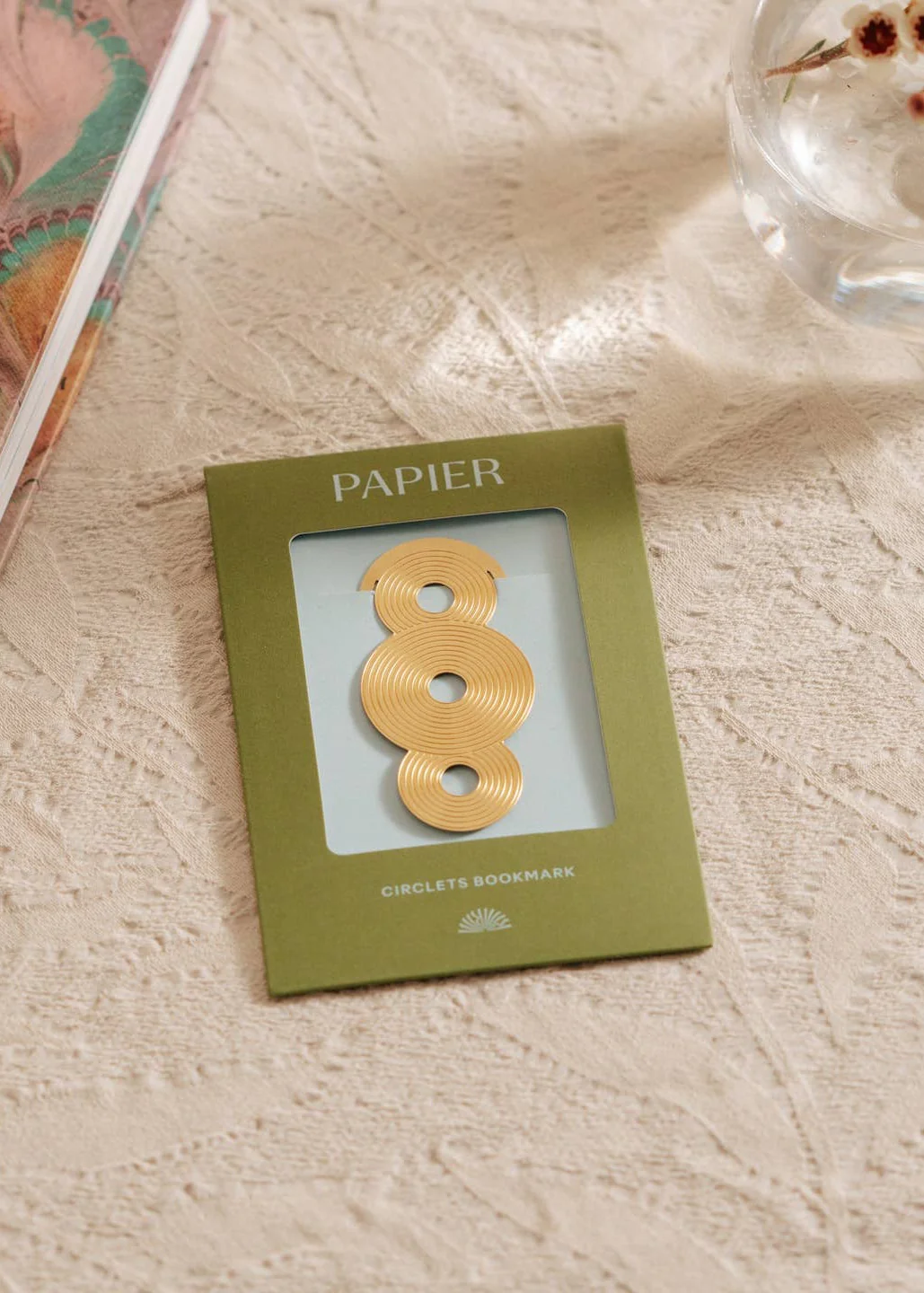 Brass Bookmark - Circlets