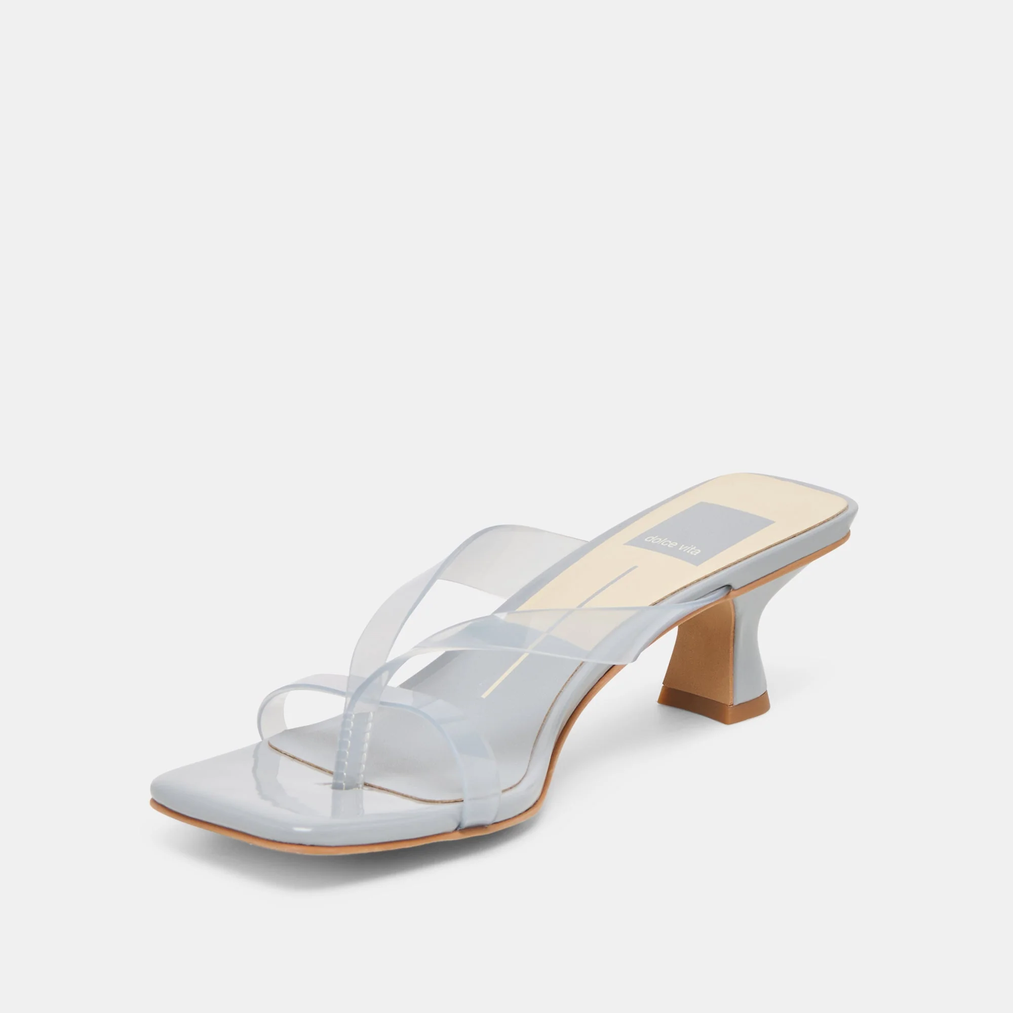 Brevel Vinyl Heels - Dusty Blue Jelly - Image 7