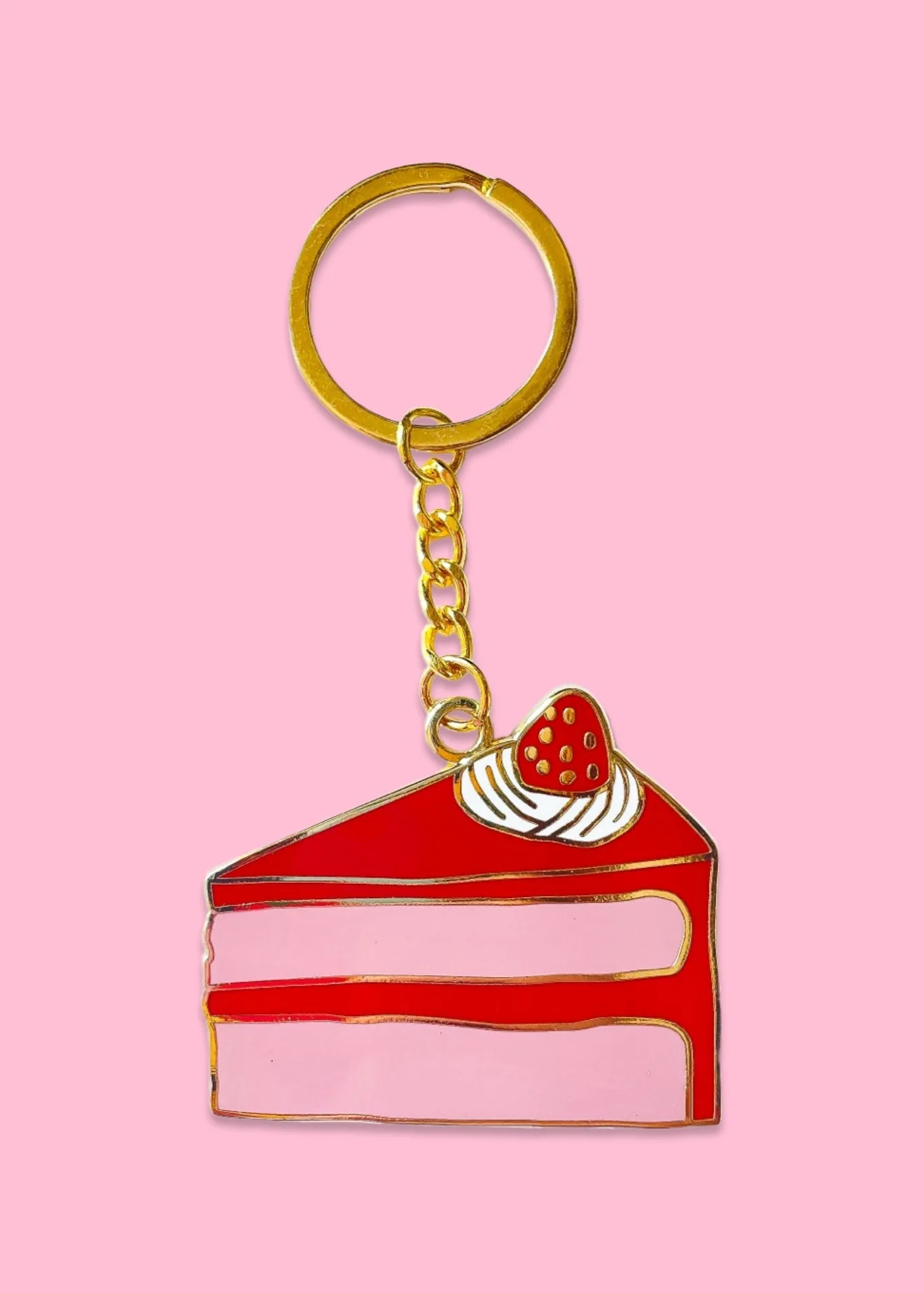 Cake Slice Key Chain
