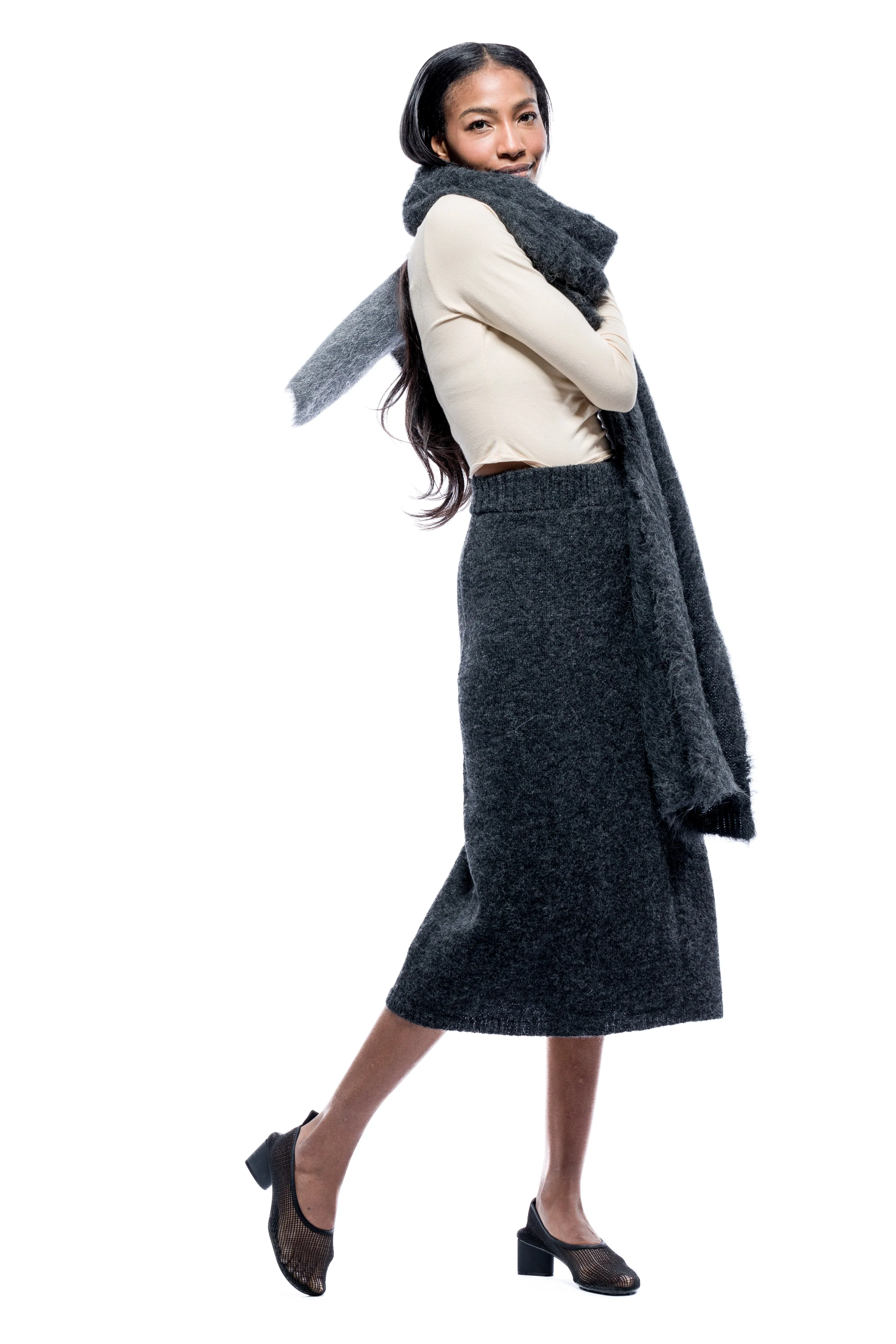 Calista Skirt - Dark Gray - Image 6
