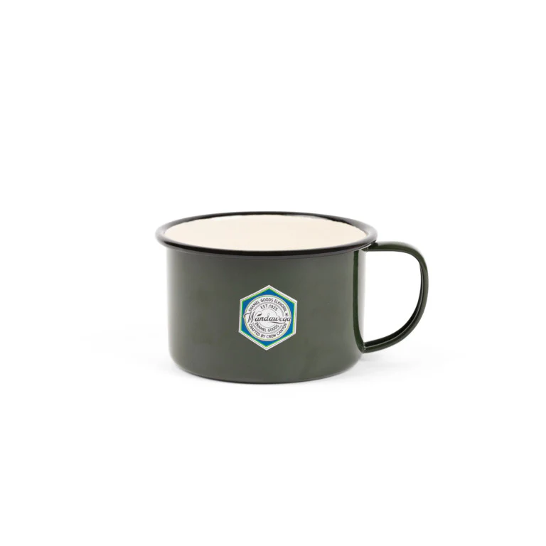 Camp Wandawega x CCH Soup Mug - Forest Green & Cream