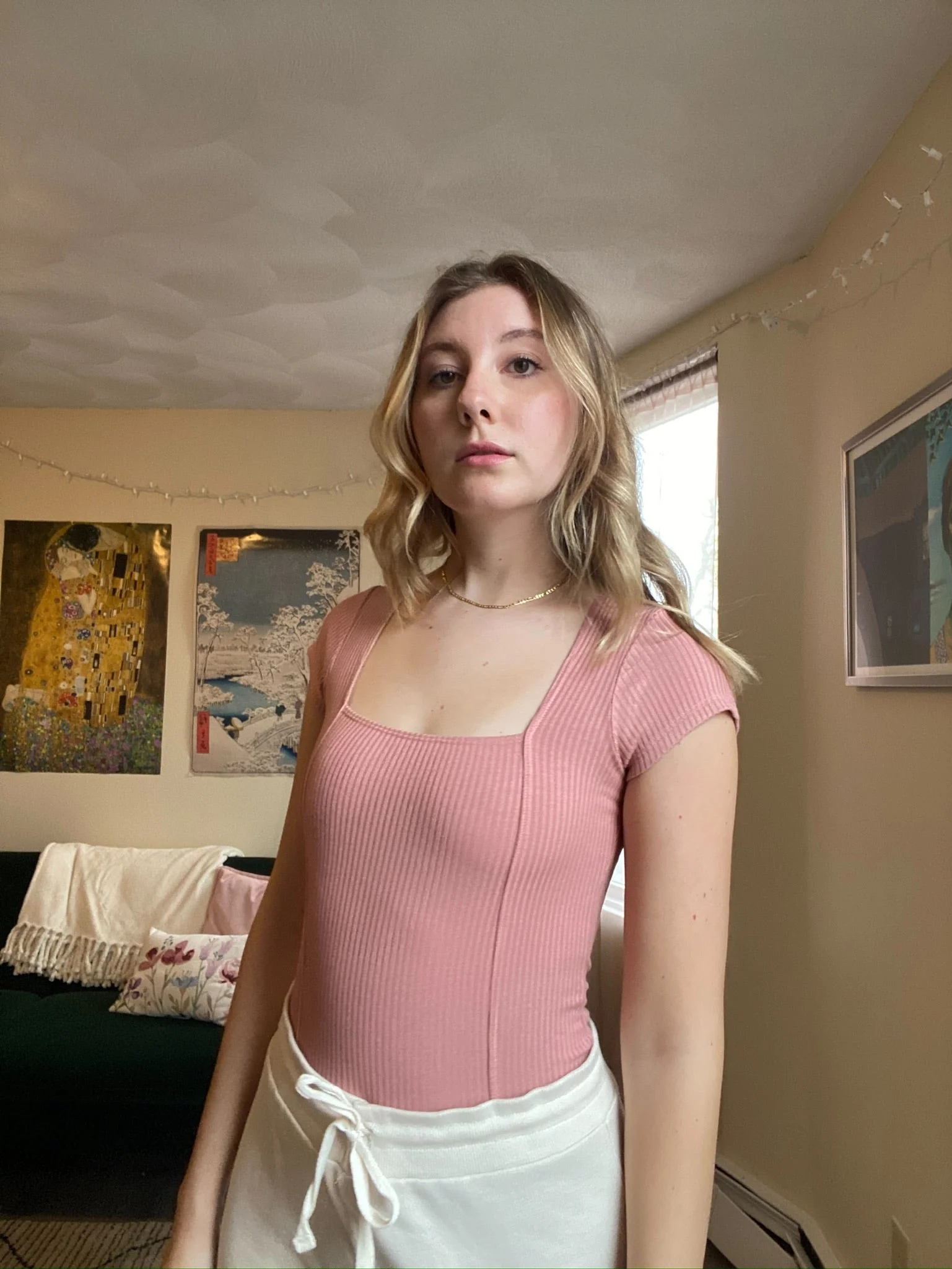Carmella Bodysuit in Blush Rib - Image 5