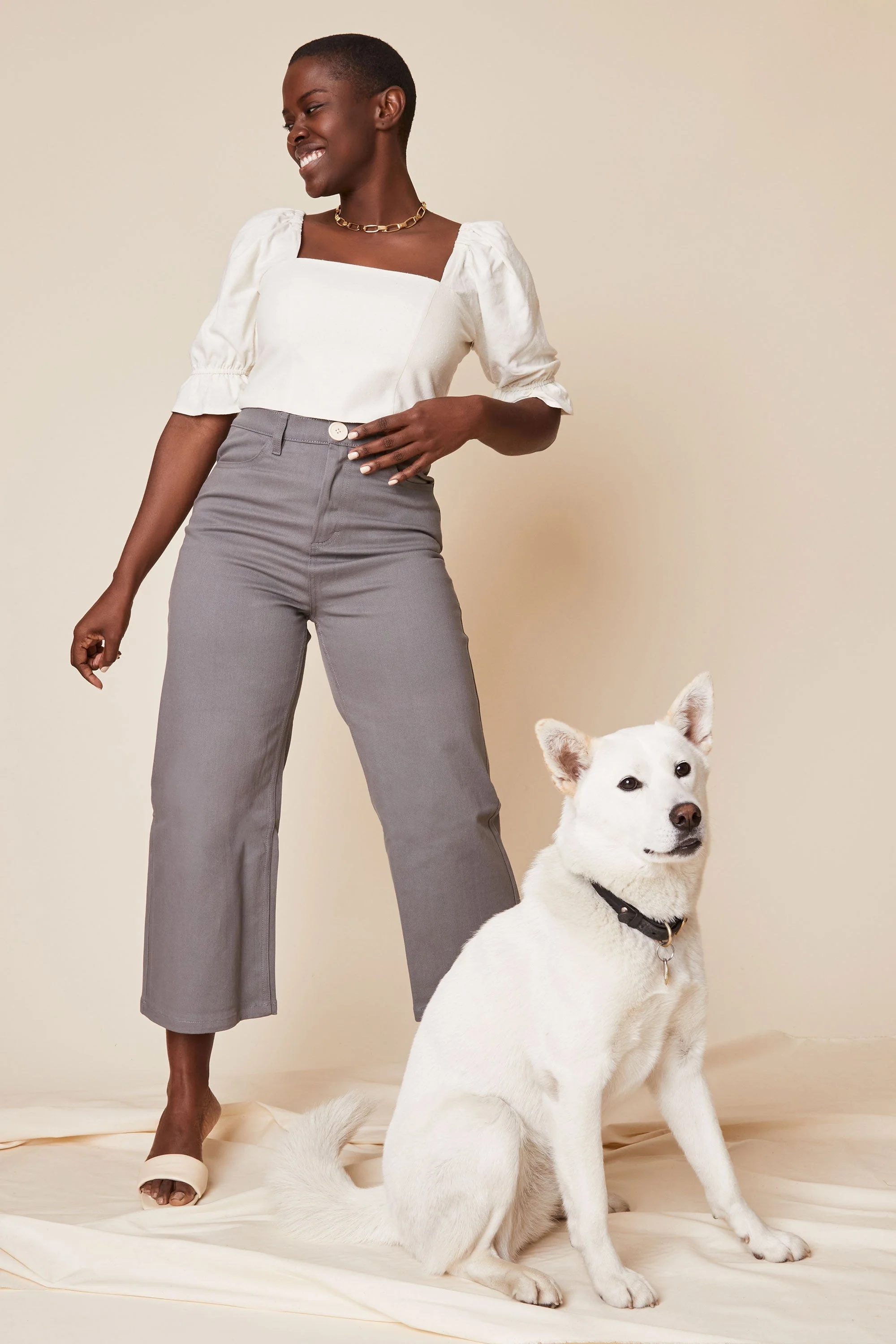 Flora Pant in Grey - Image 2