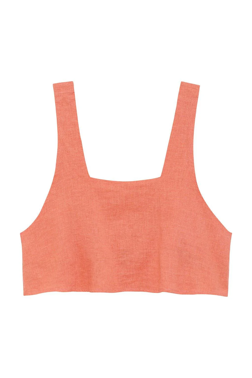 Coral Square Neck Crop Top - Image 3