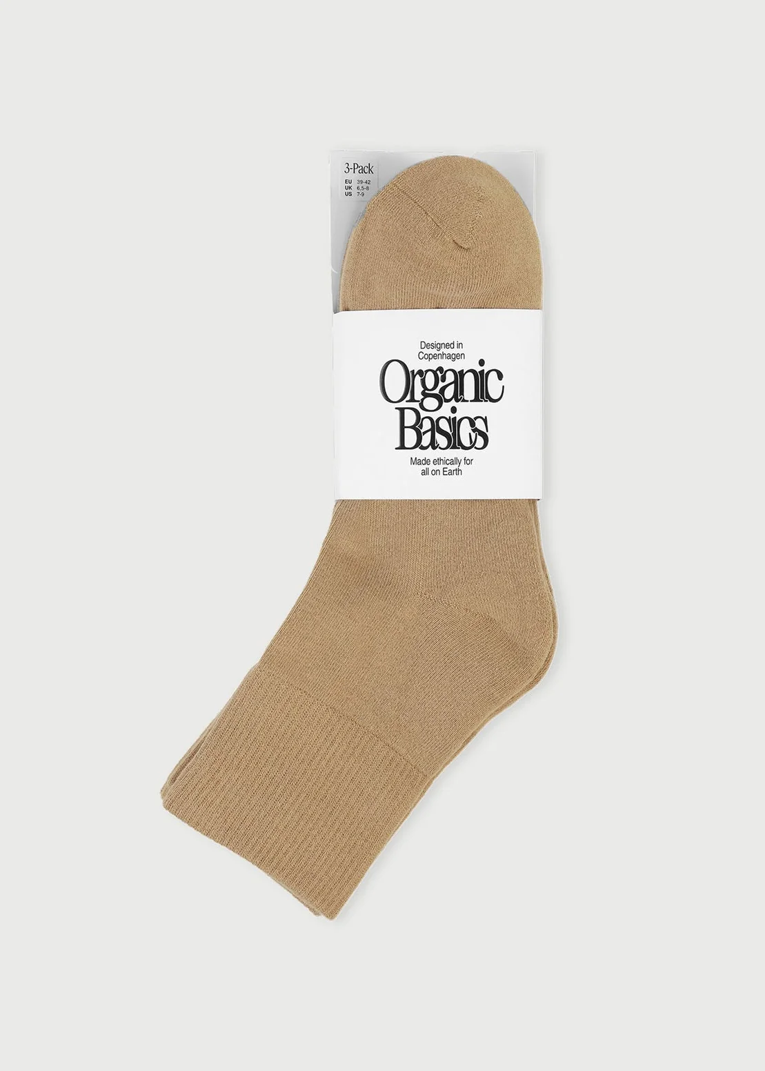 Core Ankle Socks 3-pack - Hazelnut