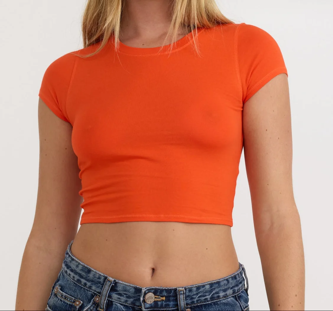 Core Baby Tee - Vibrant Red - Image 2