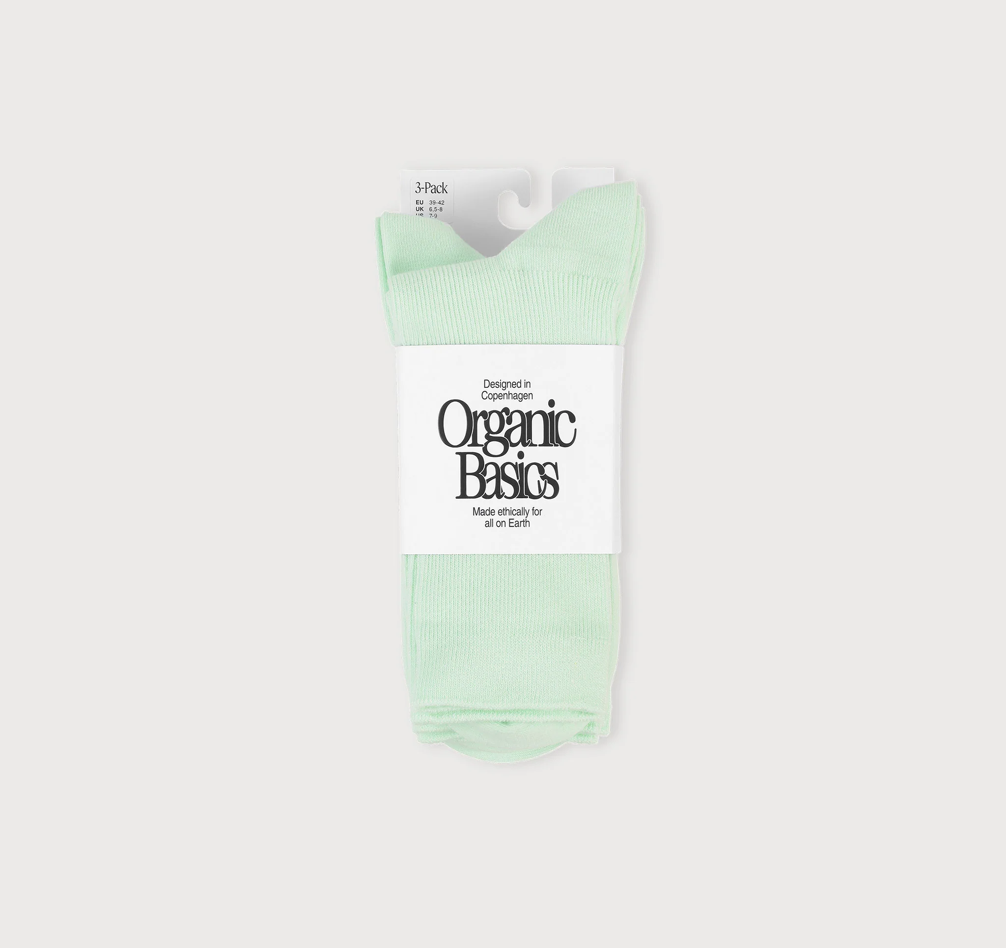 Core Crew Rib Socks 3-Pack - Dewdrop - Image 2