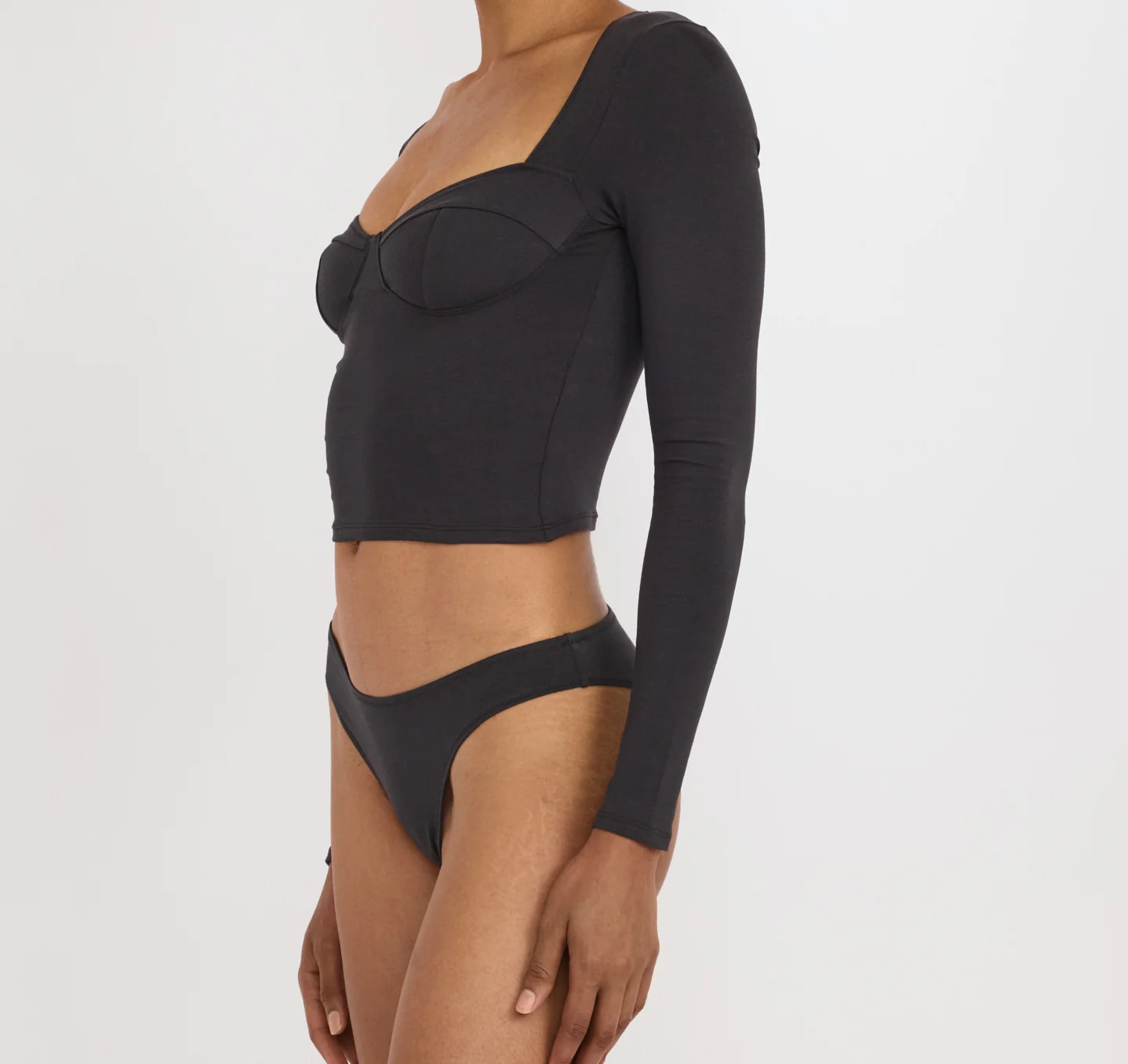 Core Icon Brazilian Briefs - Black - Image 2