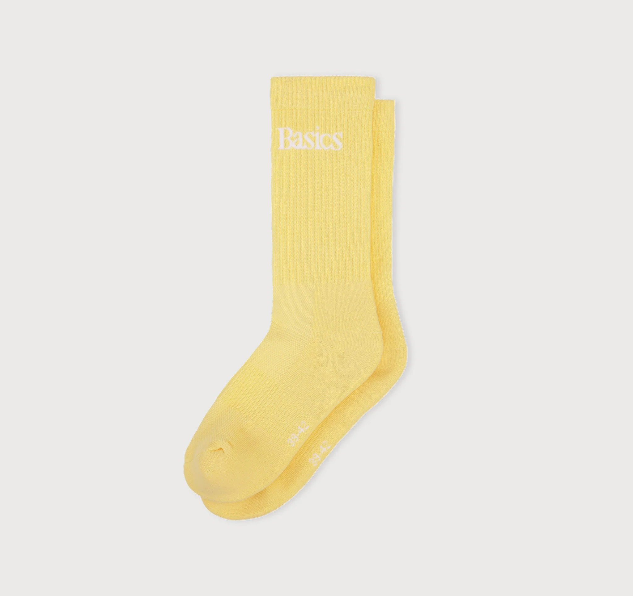 Core Logo Crew Socks 3-Pack - Light Lemon - Image 2
