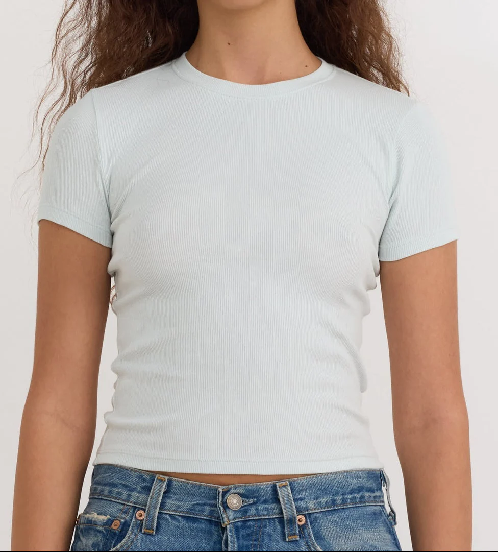 Core Rib Tee - Dewdrop