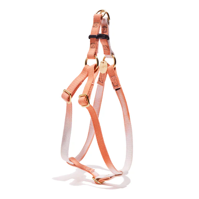 Cotton Cat & Dog Harness - Peach
