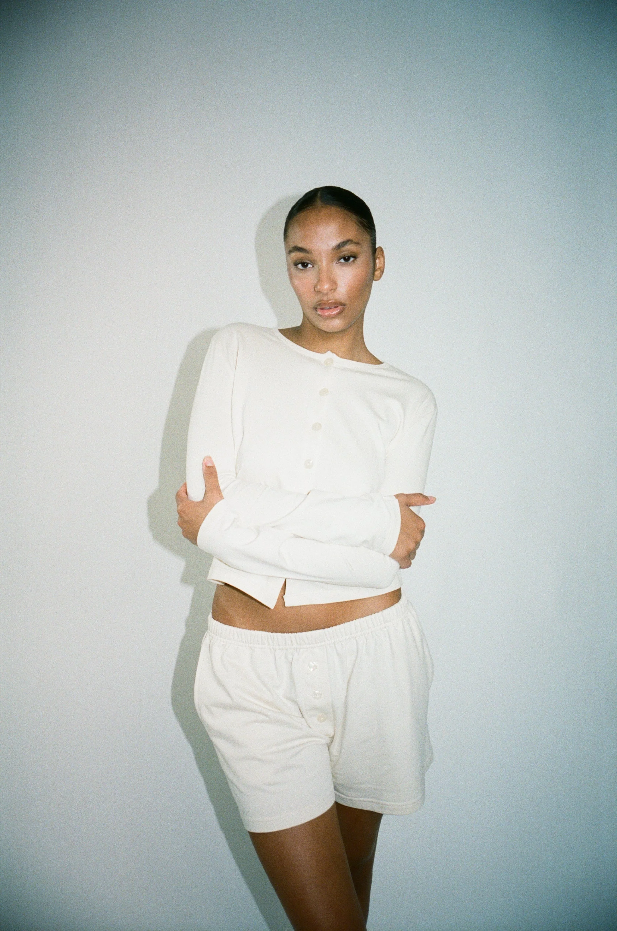 Cotton Cardigan Cream - Image 2