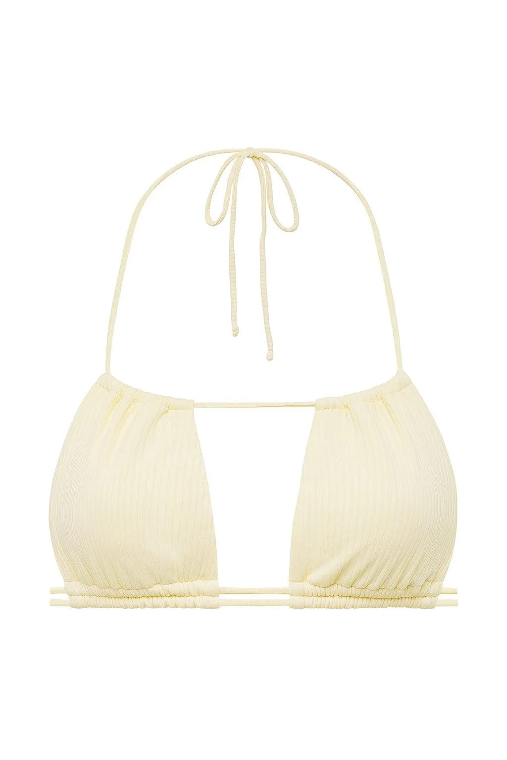 Cream Rib Brasil Bikini Top - Image 2