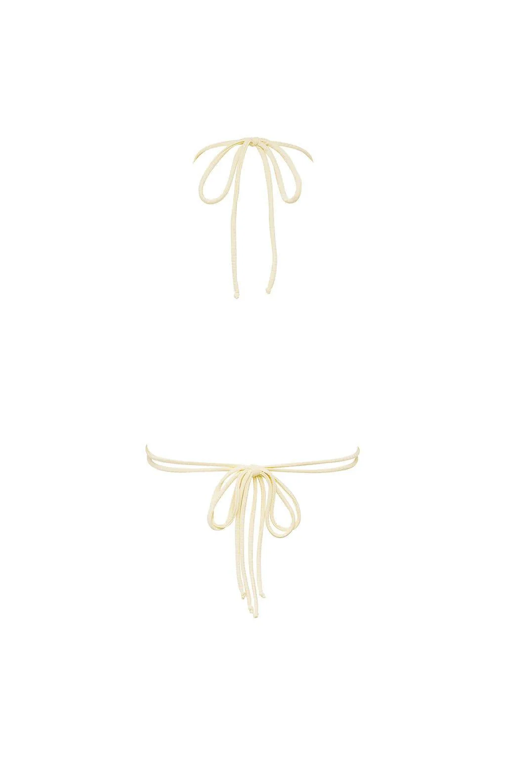 Cream Rib Brasil Bikini Top - Image 3