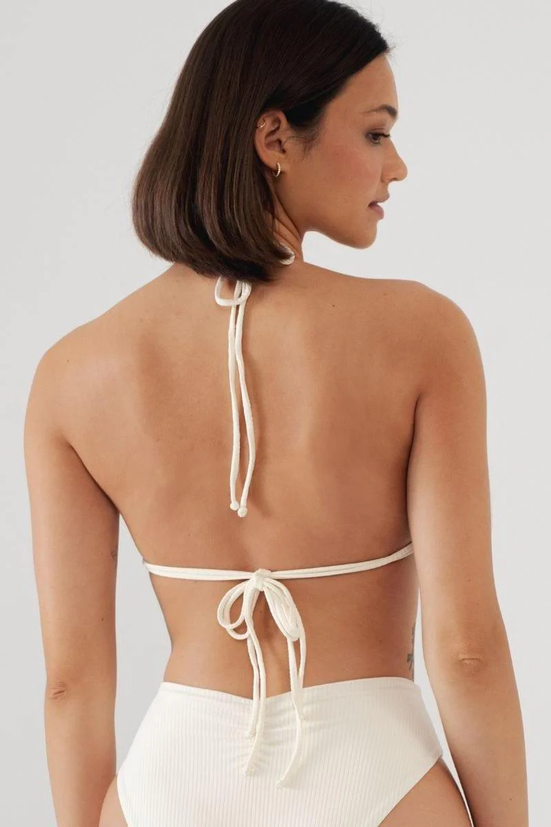 Cream Rib Brasil Bikini Top - Image 4