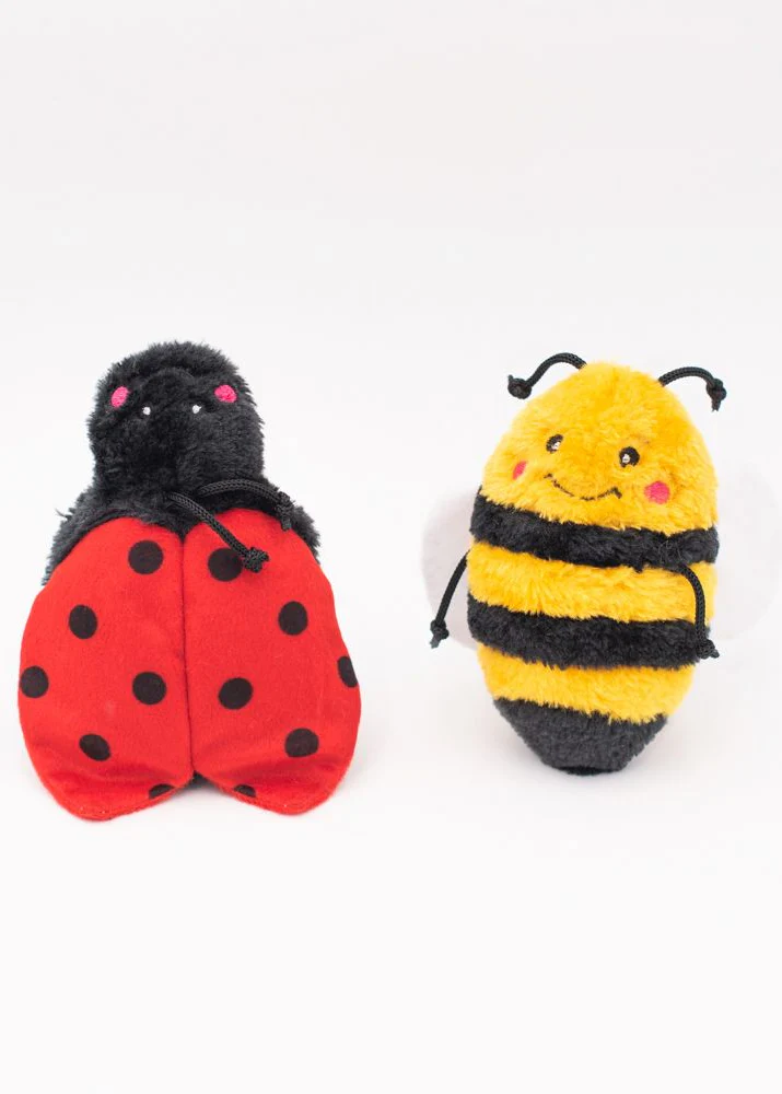 Crinkle 2-Pack Bee and Ladybug