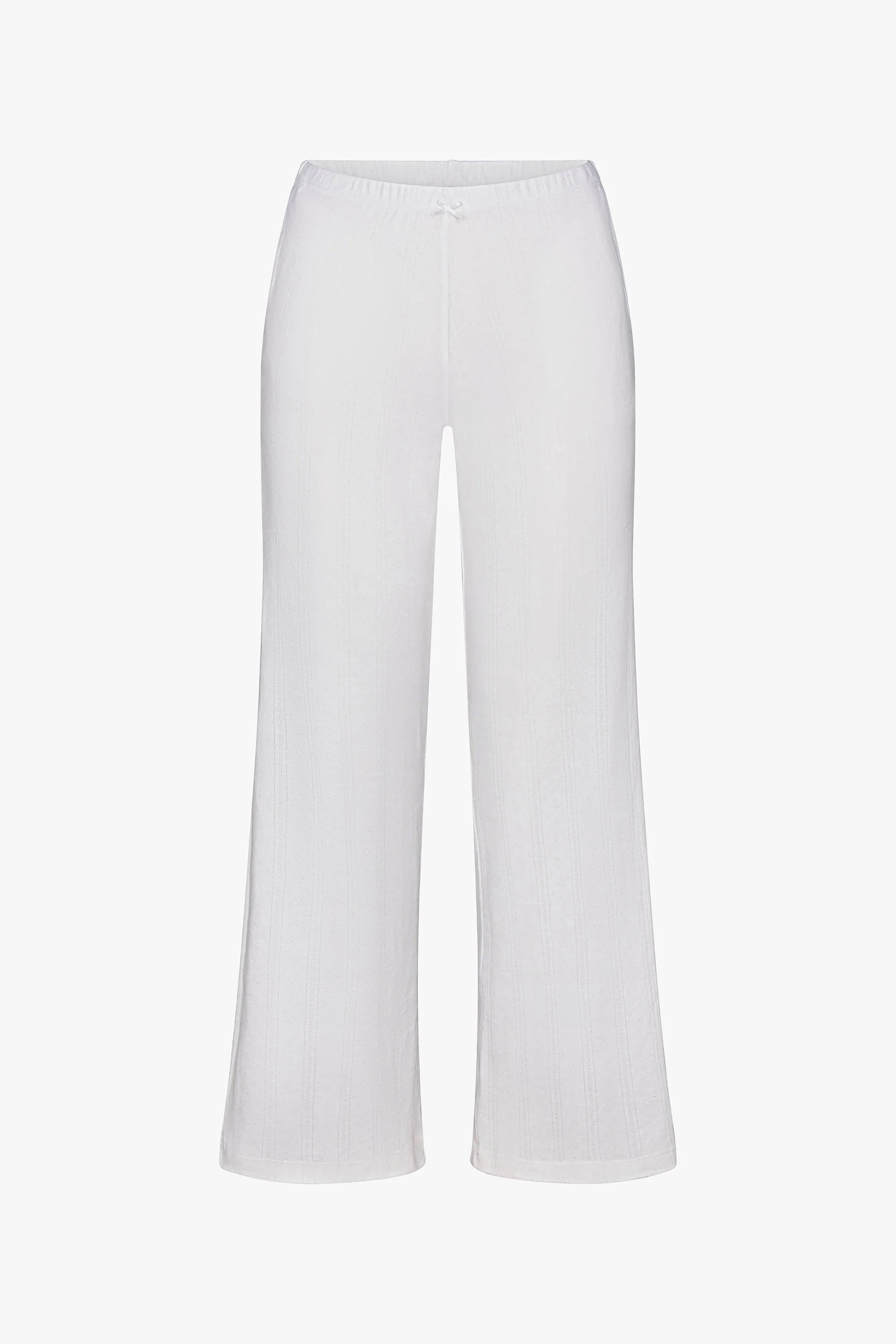 Pointelle Easy Pant - Swan