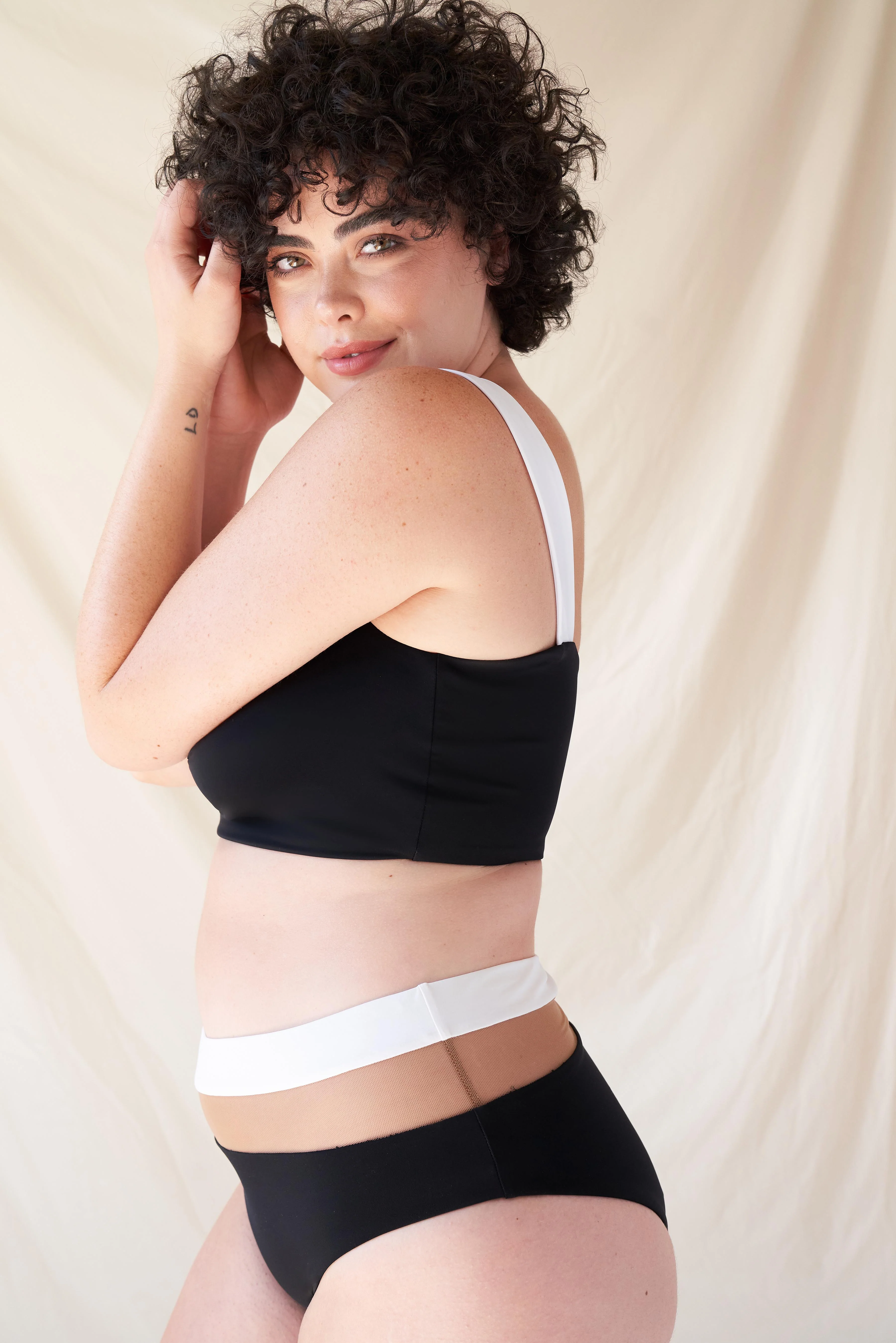 Current Swim Top - Black - Image 8