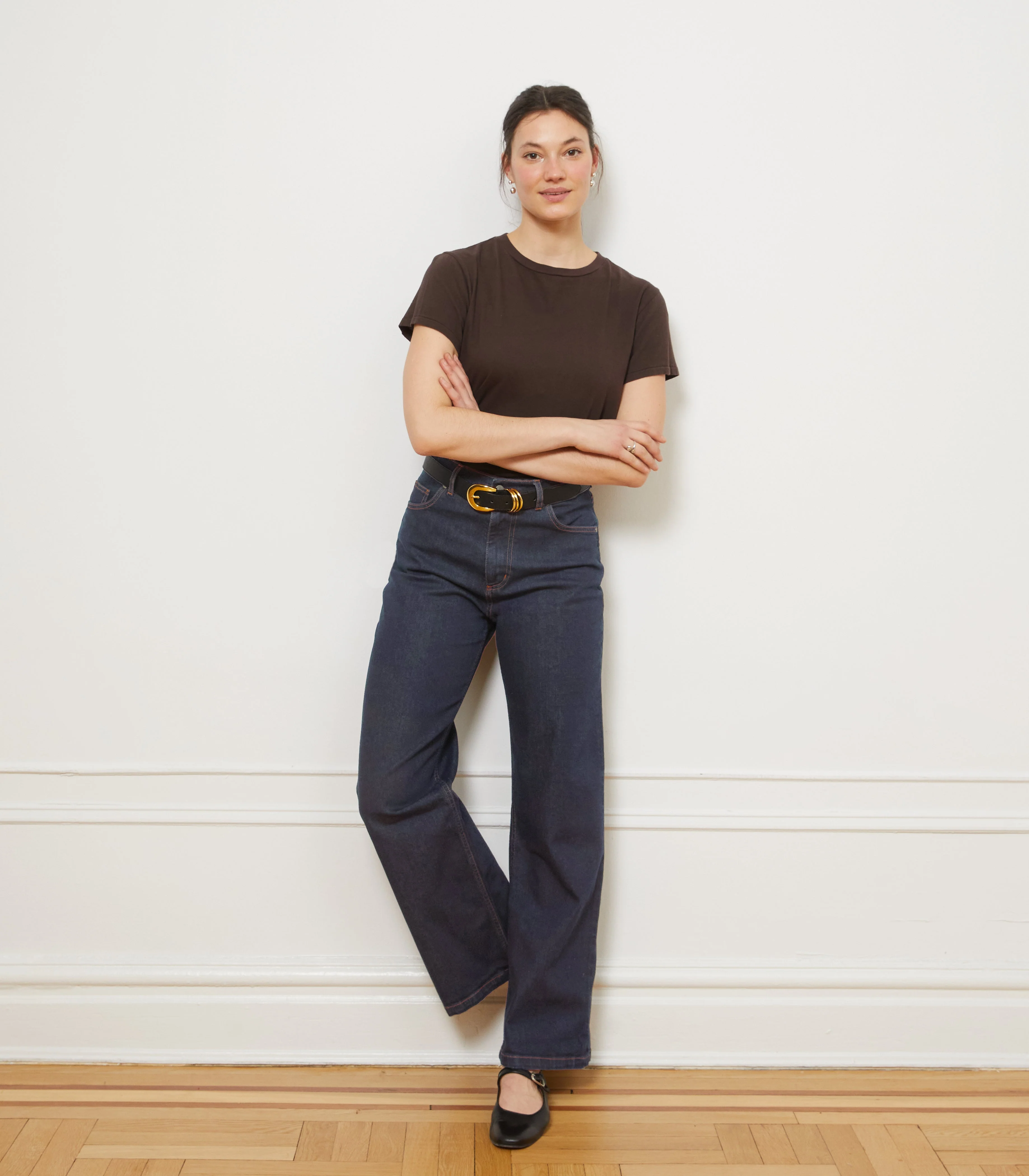Carmen Wide Leg Jeans - Dark Indigo - Image 3