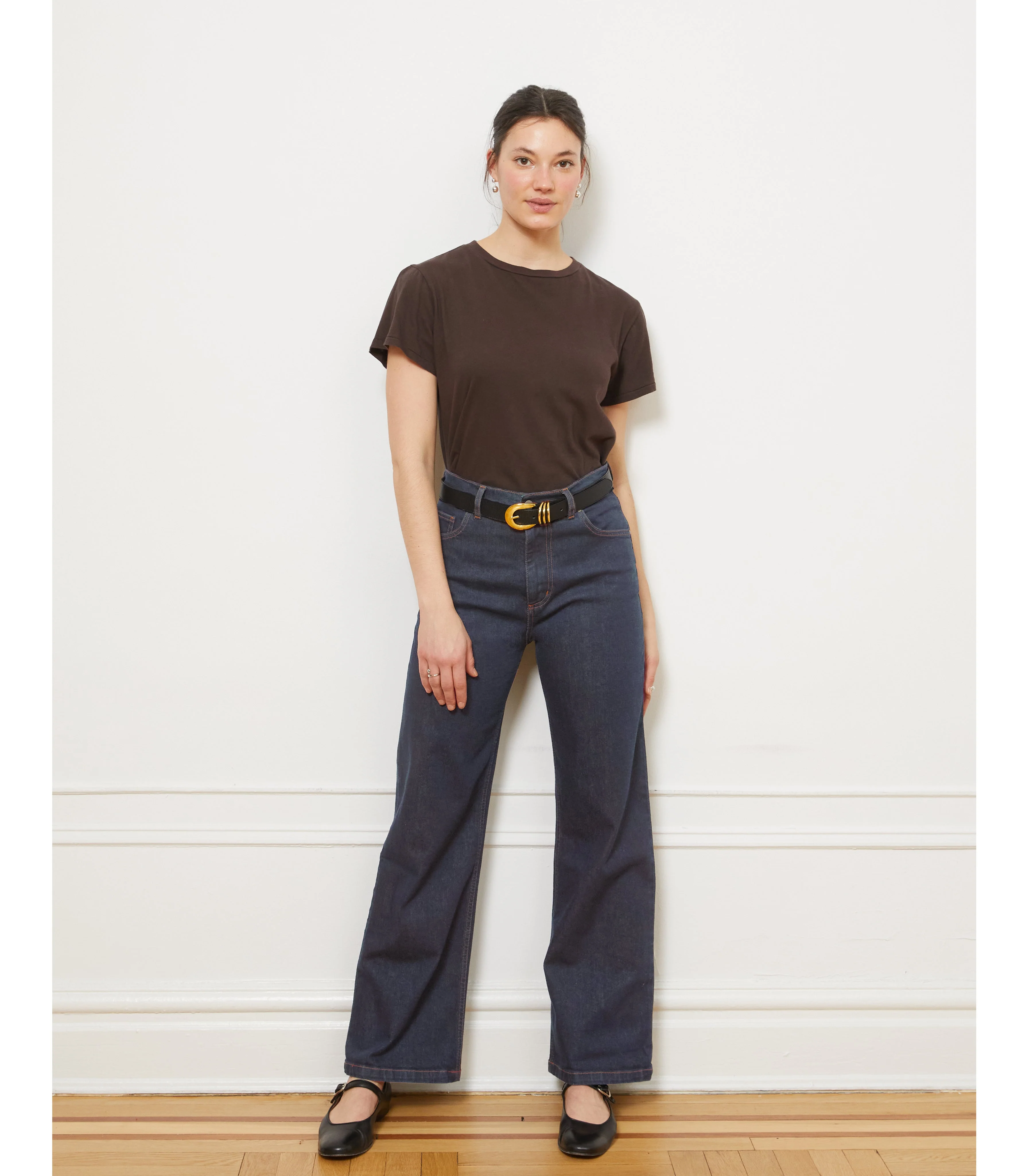 Carmen Wide Leg Jeans - Dark Indigo - Image 4
