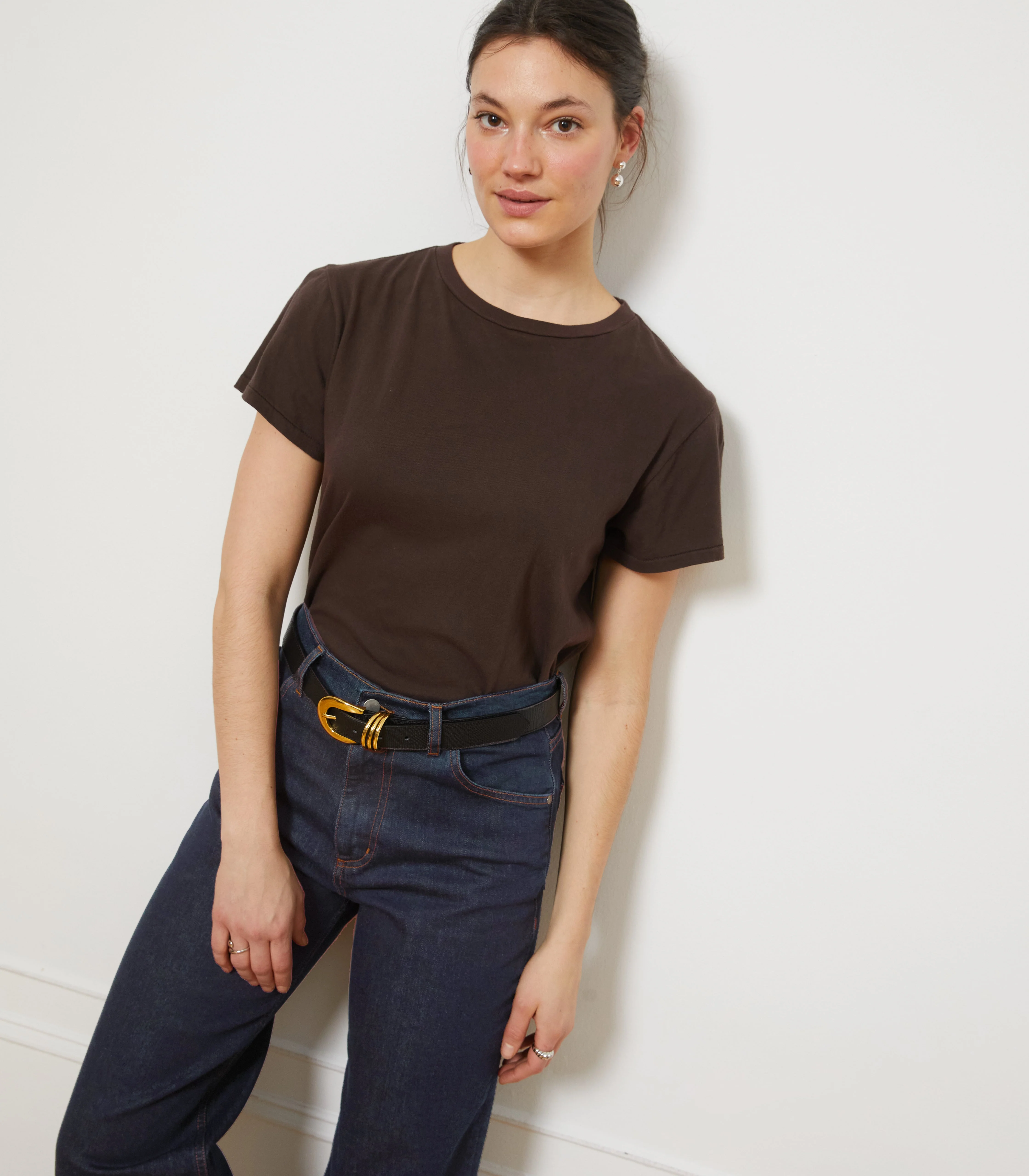 Carmen Wide Leg Jeans - Dark Indigo - Image 5