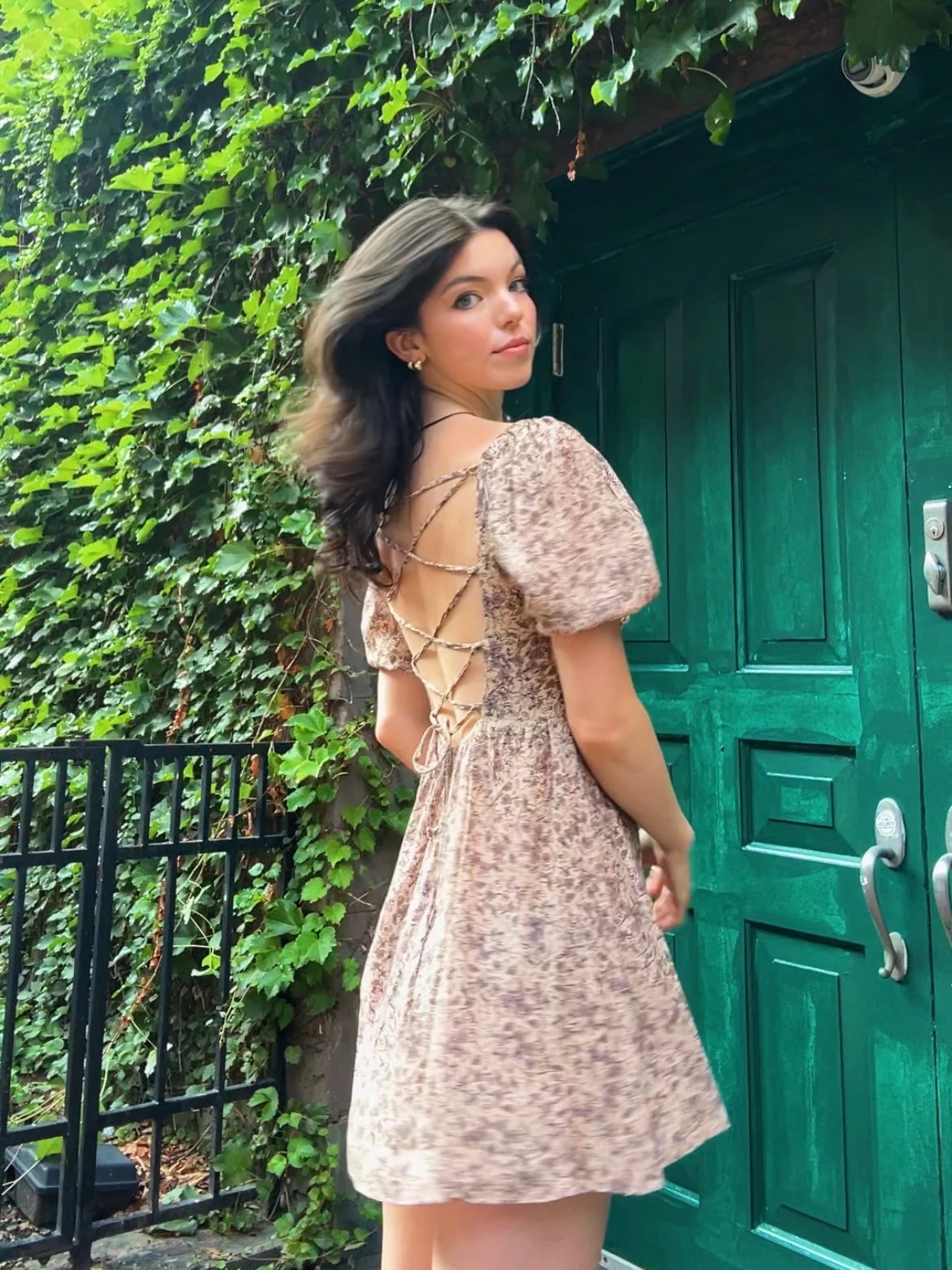Dena Dress in Lavender Floral - Image 5