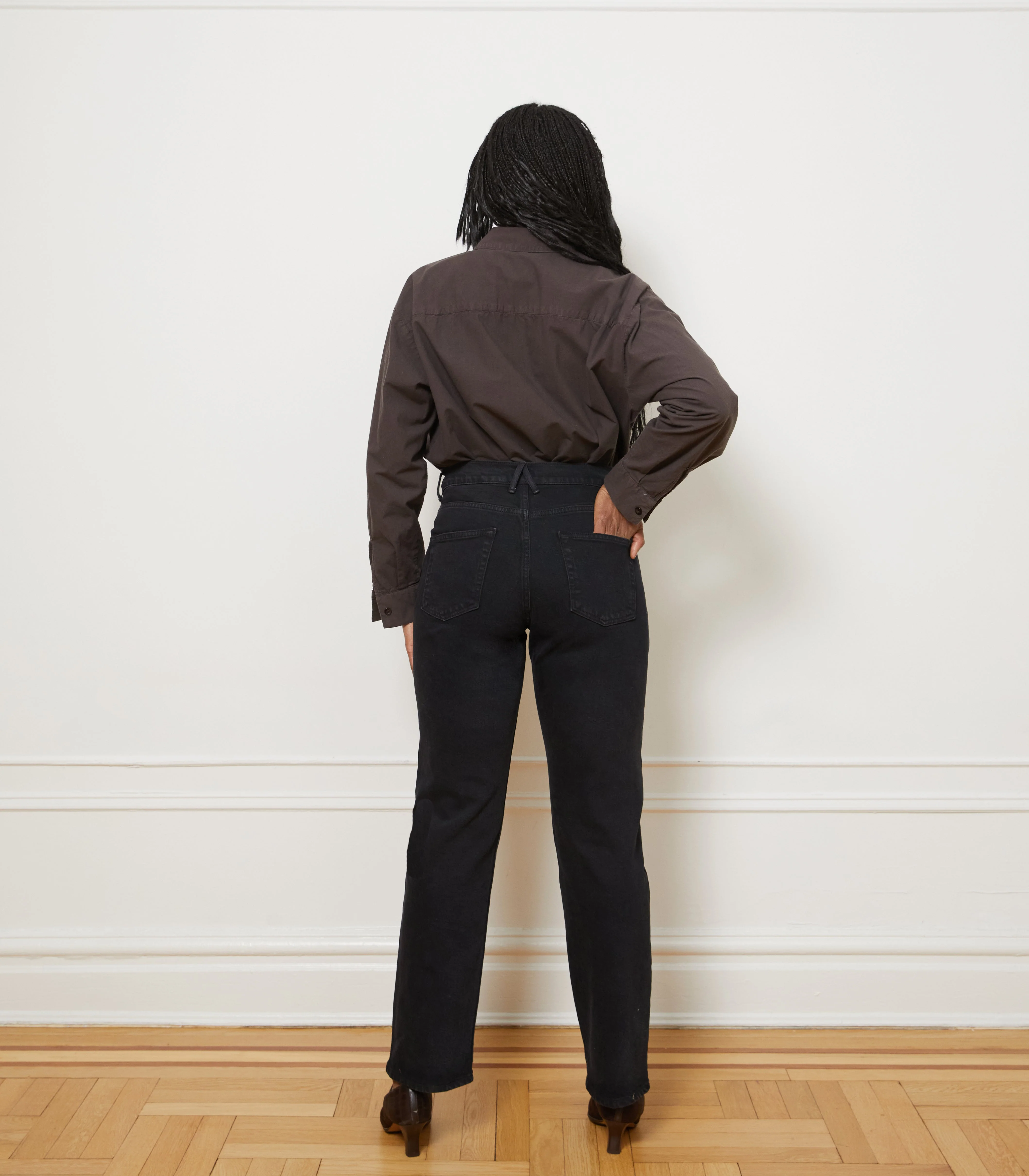Diana Relaxed Button Up Shirt - Espresso - Image 4