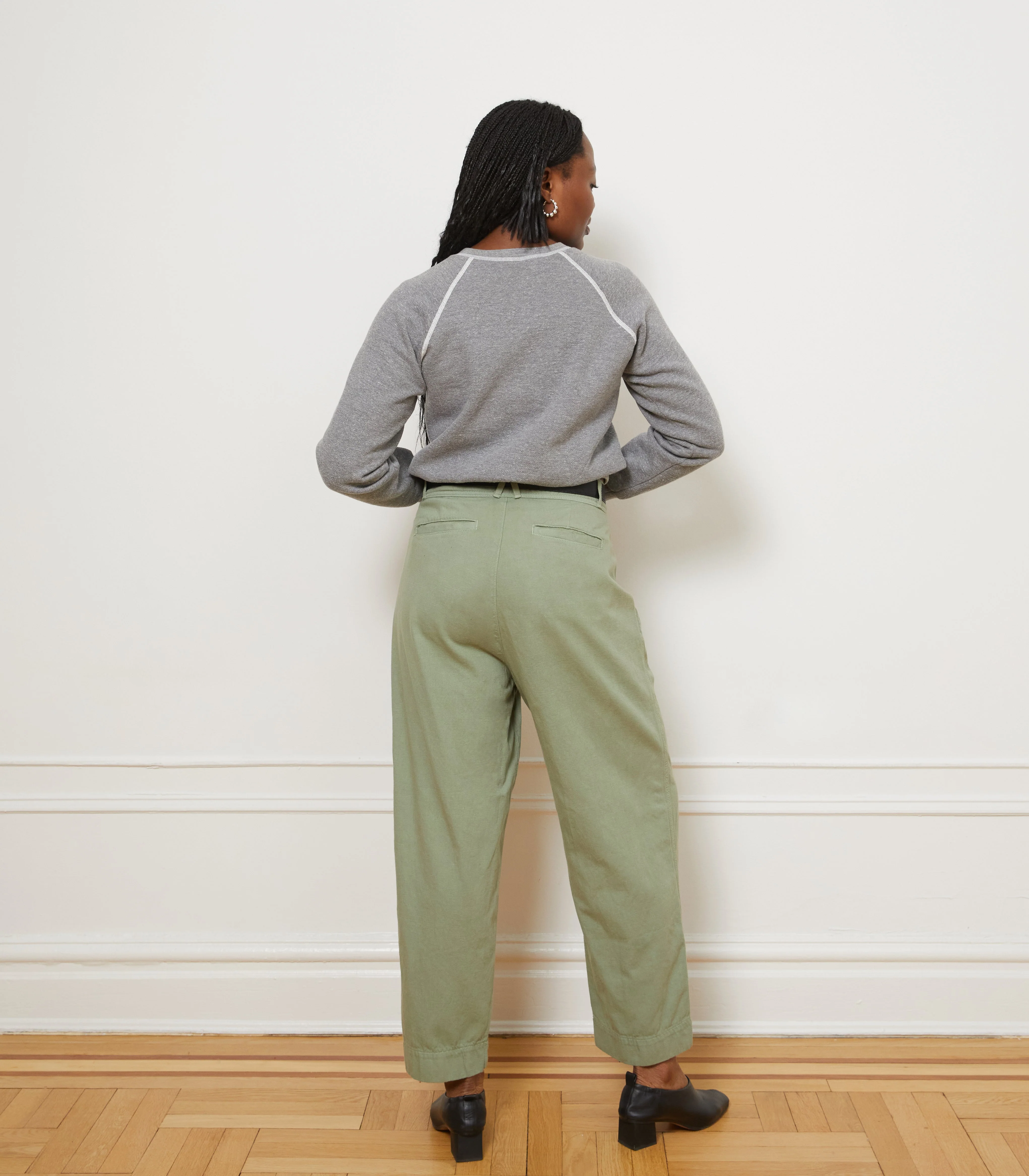 Elaine Pleated Tapered Trousers - Cardamom - Image 2